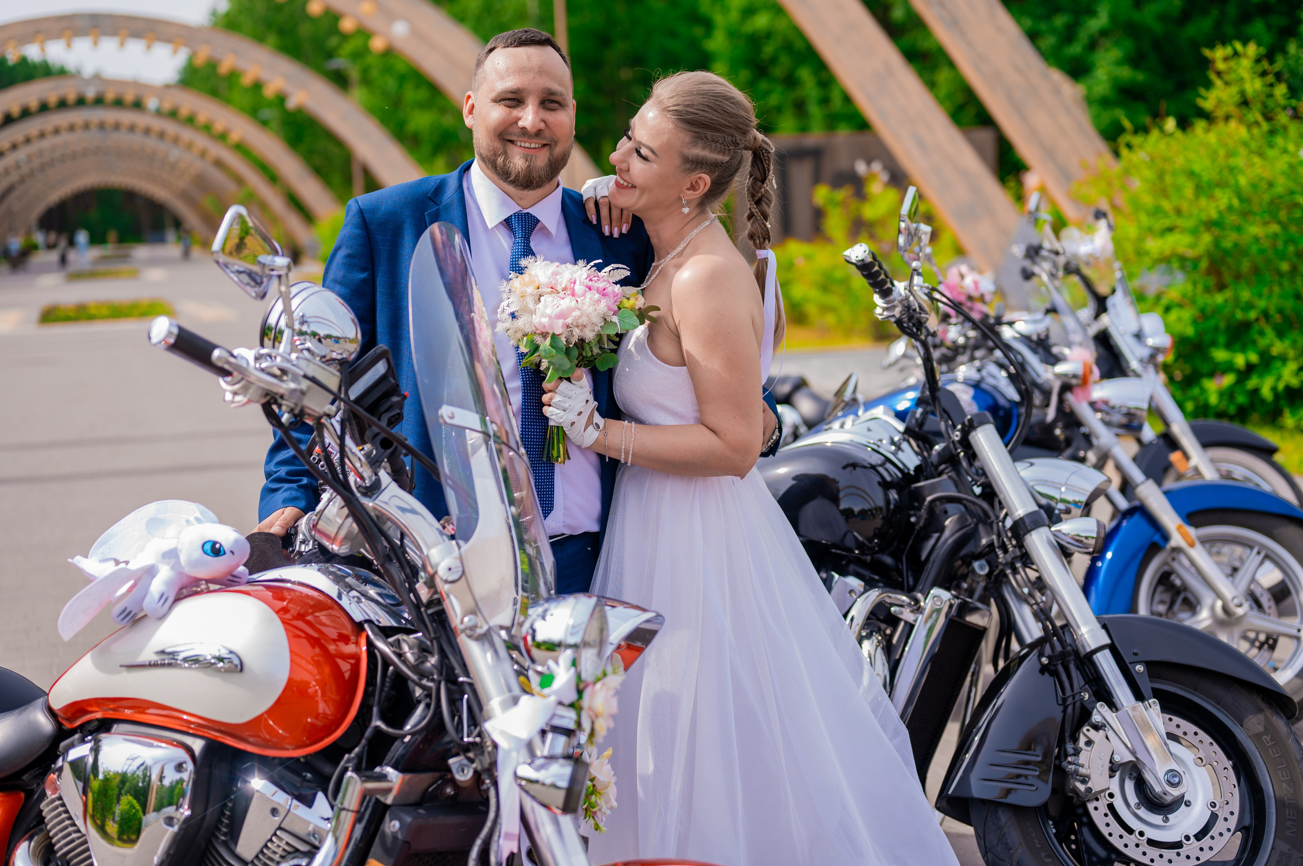 Мотосвадьба Евгения и Алены. Свадебный фотограф в Сургуте Любовь Гуляева