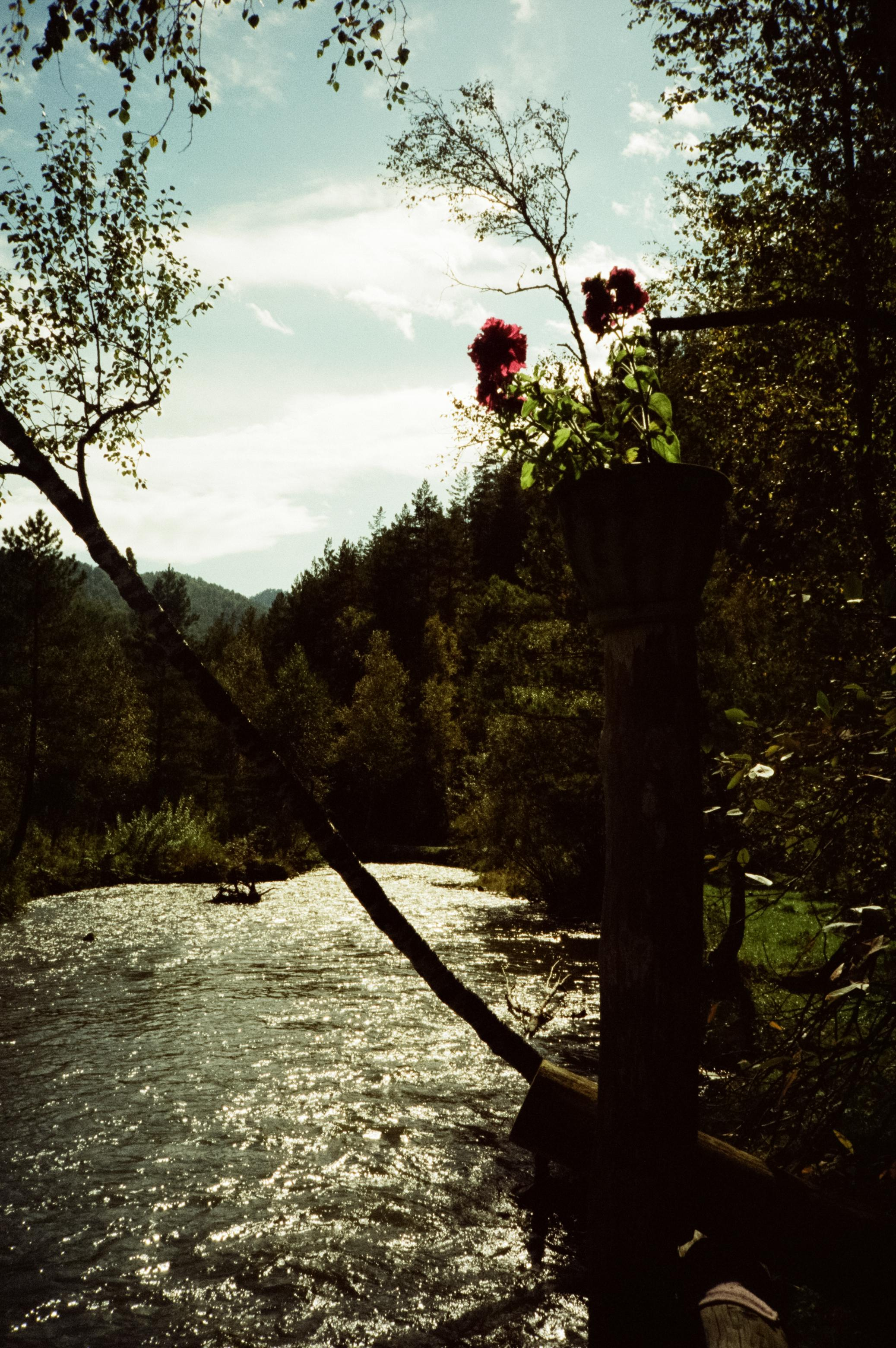 Дорога вдоль горной реки Куюм и база Благодать. Фотограф-документалист Мария Осокина