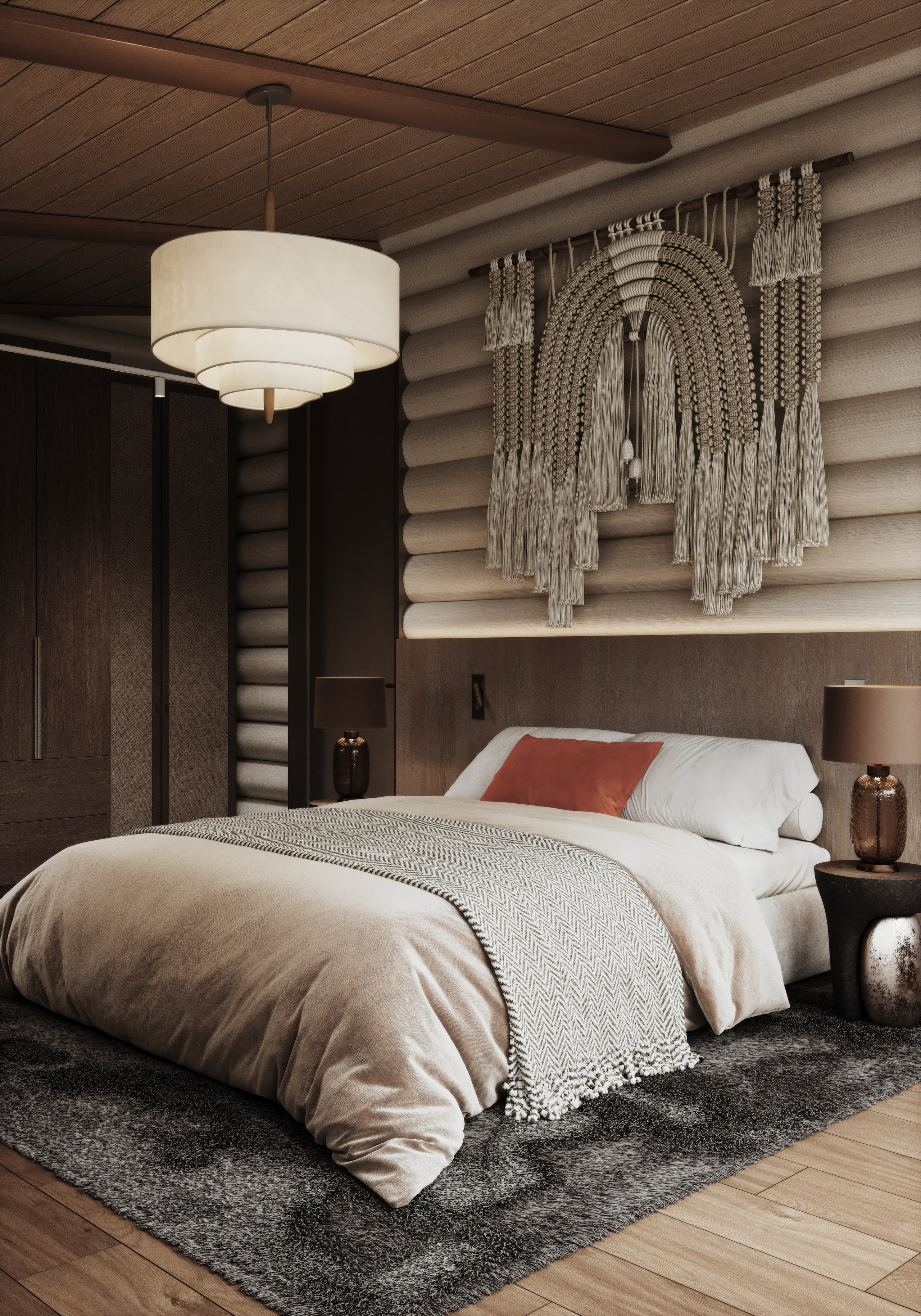 Country house Bedroom | Ashe Home. Середа Юлия | Визуализация