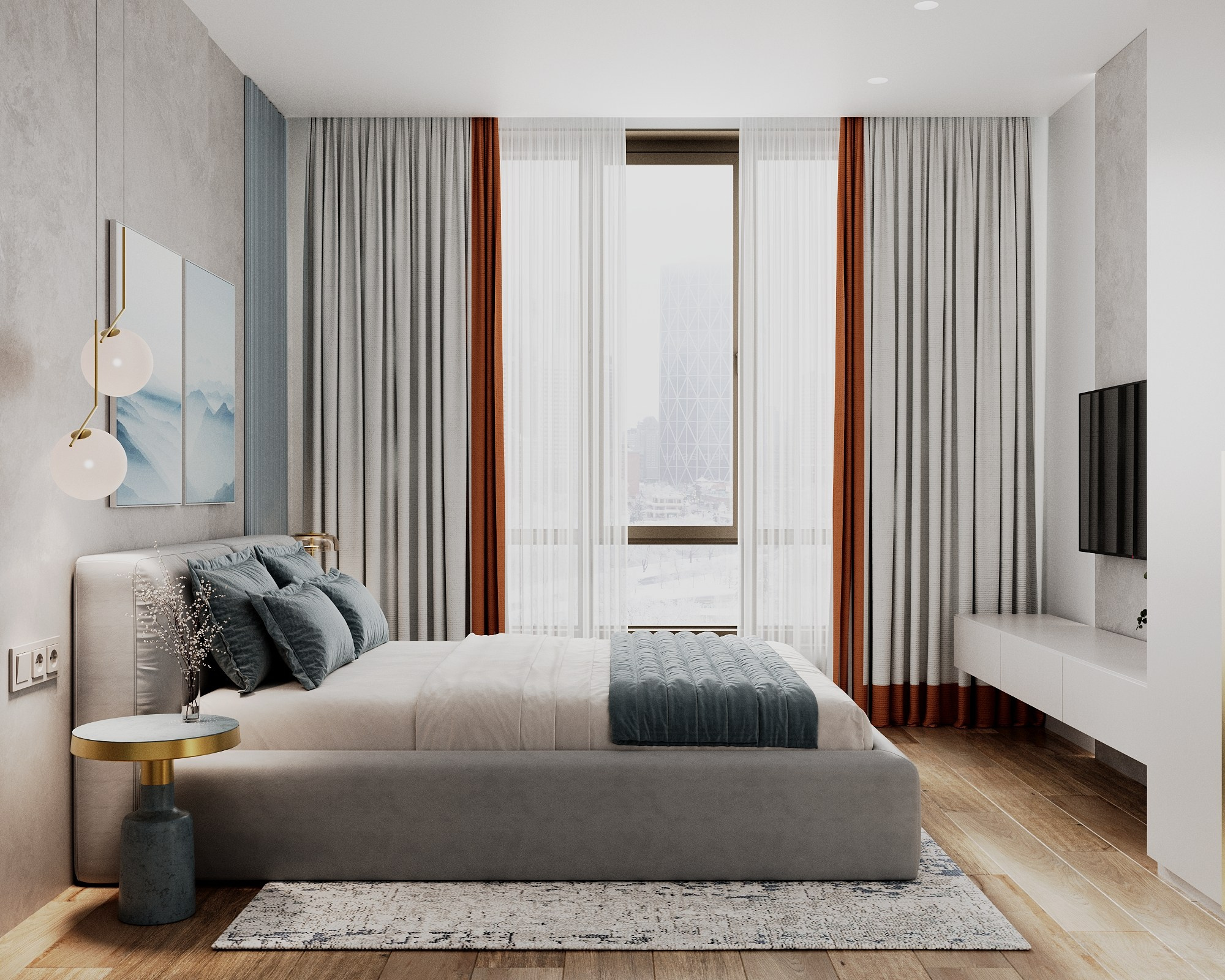 Квартира Голден Сити. Студия Дизайна интерьера Tsvetdesign. Дизайнер в Санкт-Петербурге