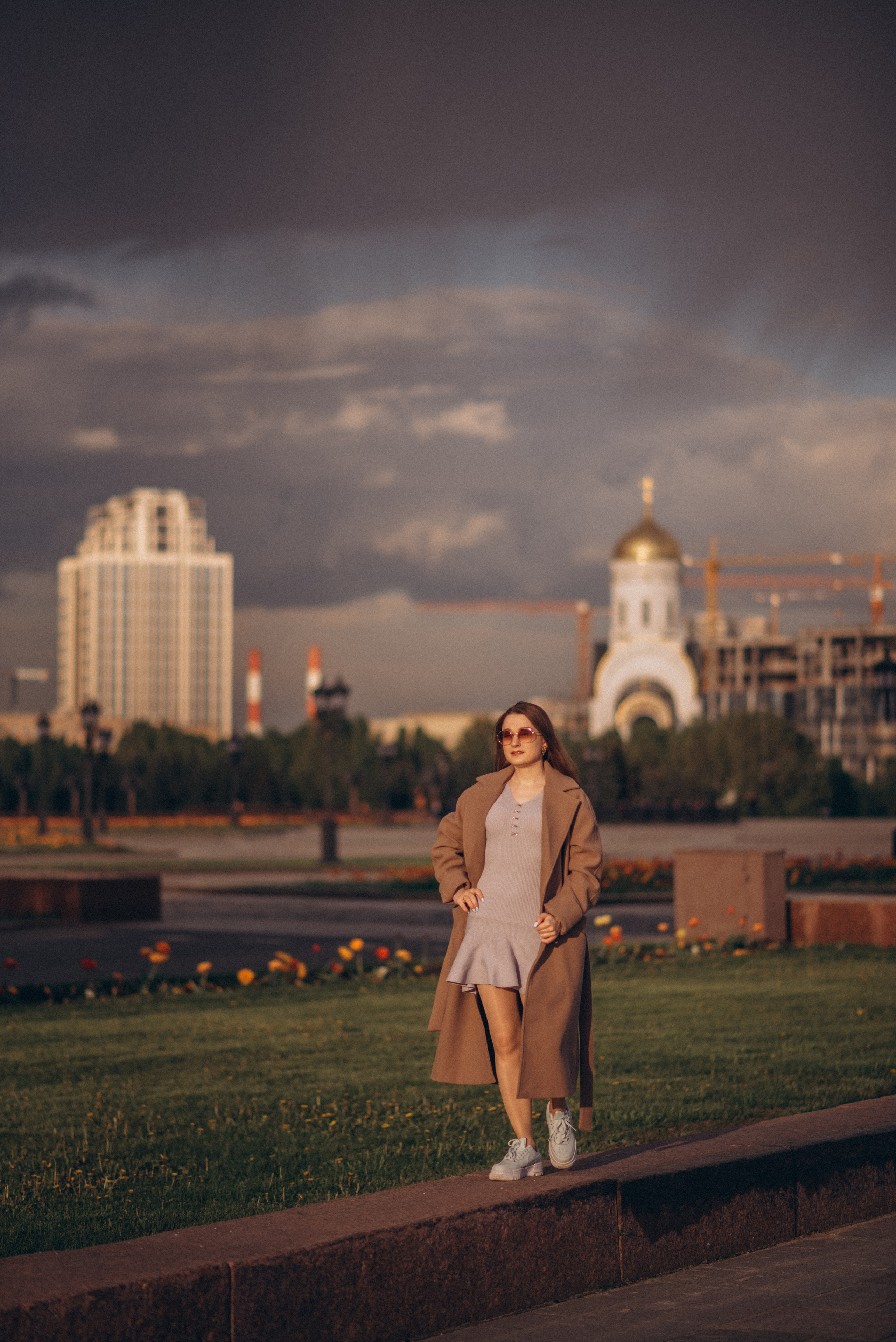 Прогулка с Анной в Парке Победы. Семейный и женский фотограф в Москве Кубасова Маша