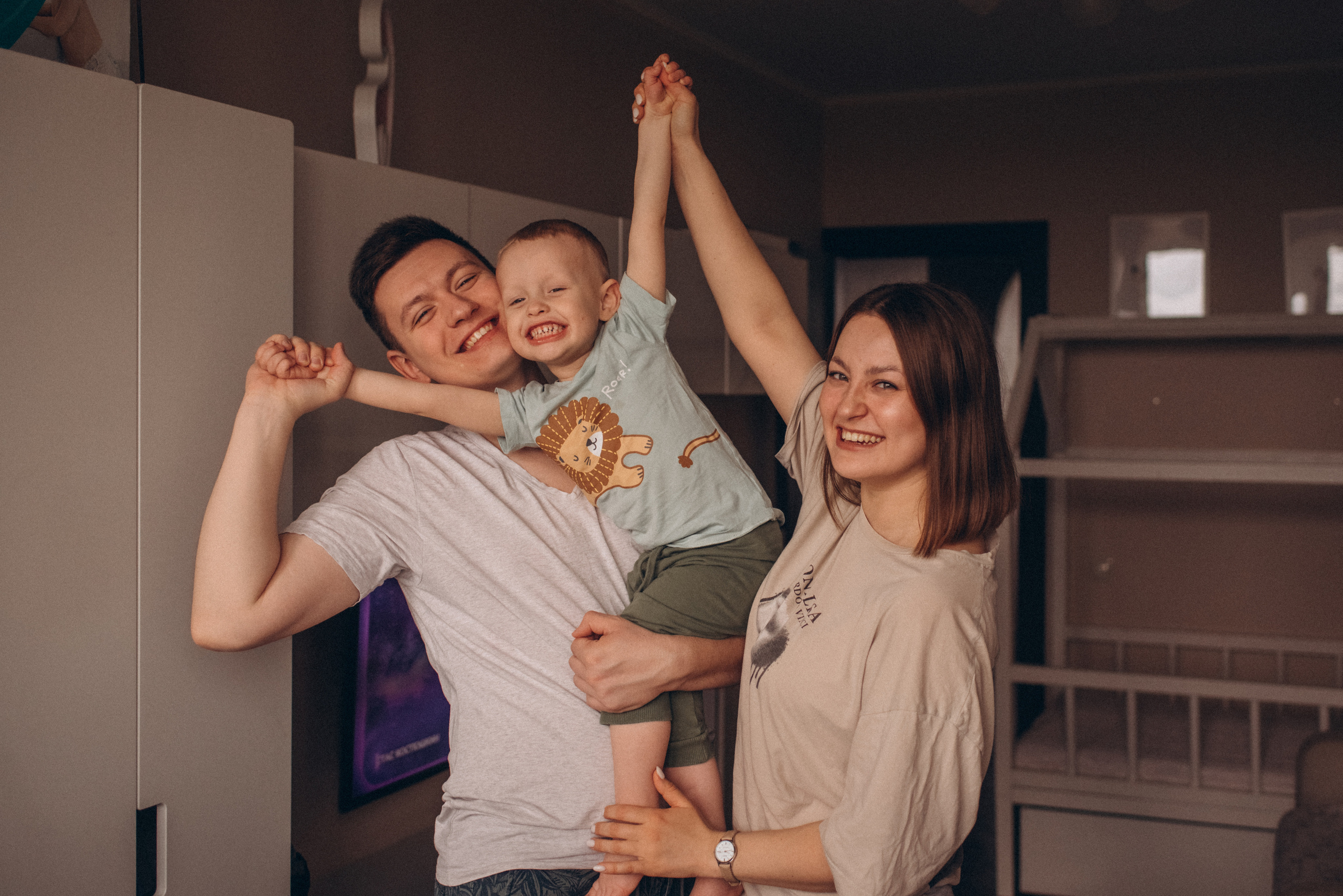 Антон, Катя и Лев ❤. Семейный и женский фотограф в Москве Кубасова Маша