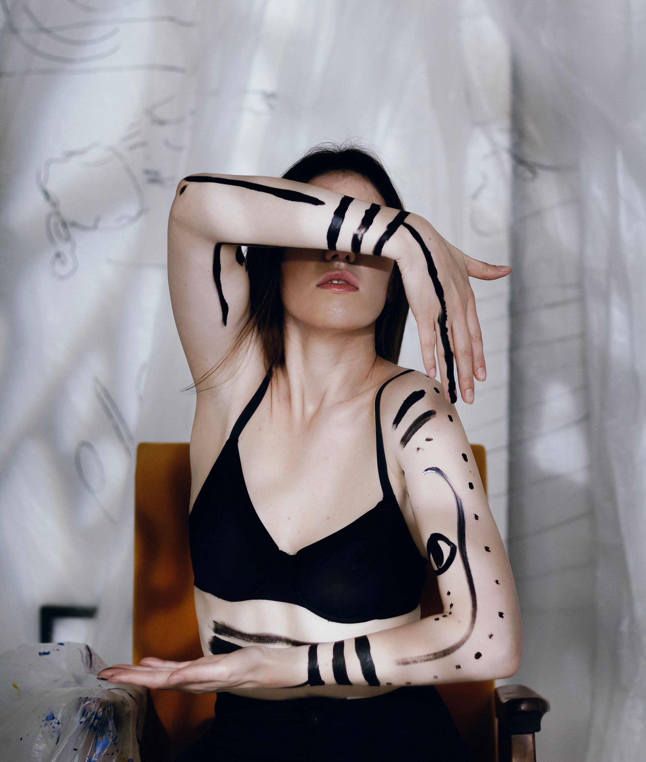 Женская съёмка в студии. Фотограф vitalina.fox