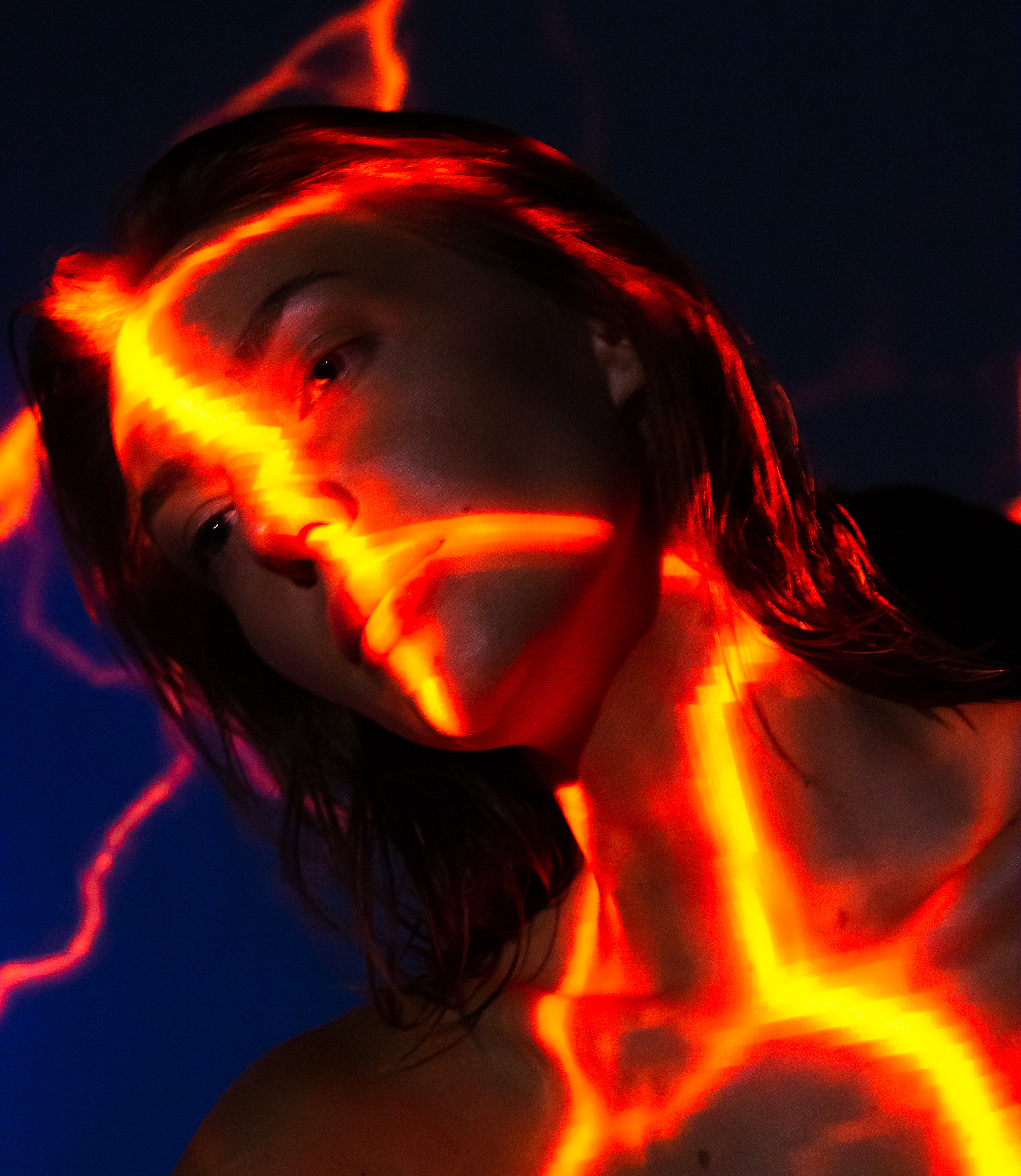 Фотосессия с проектором. Фотограф vitalina.fox