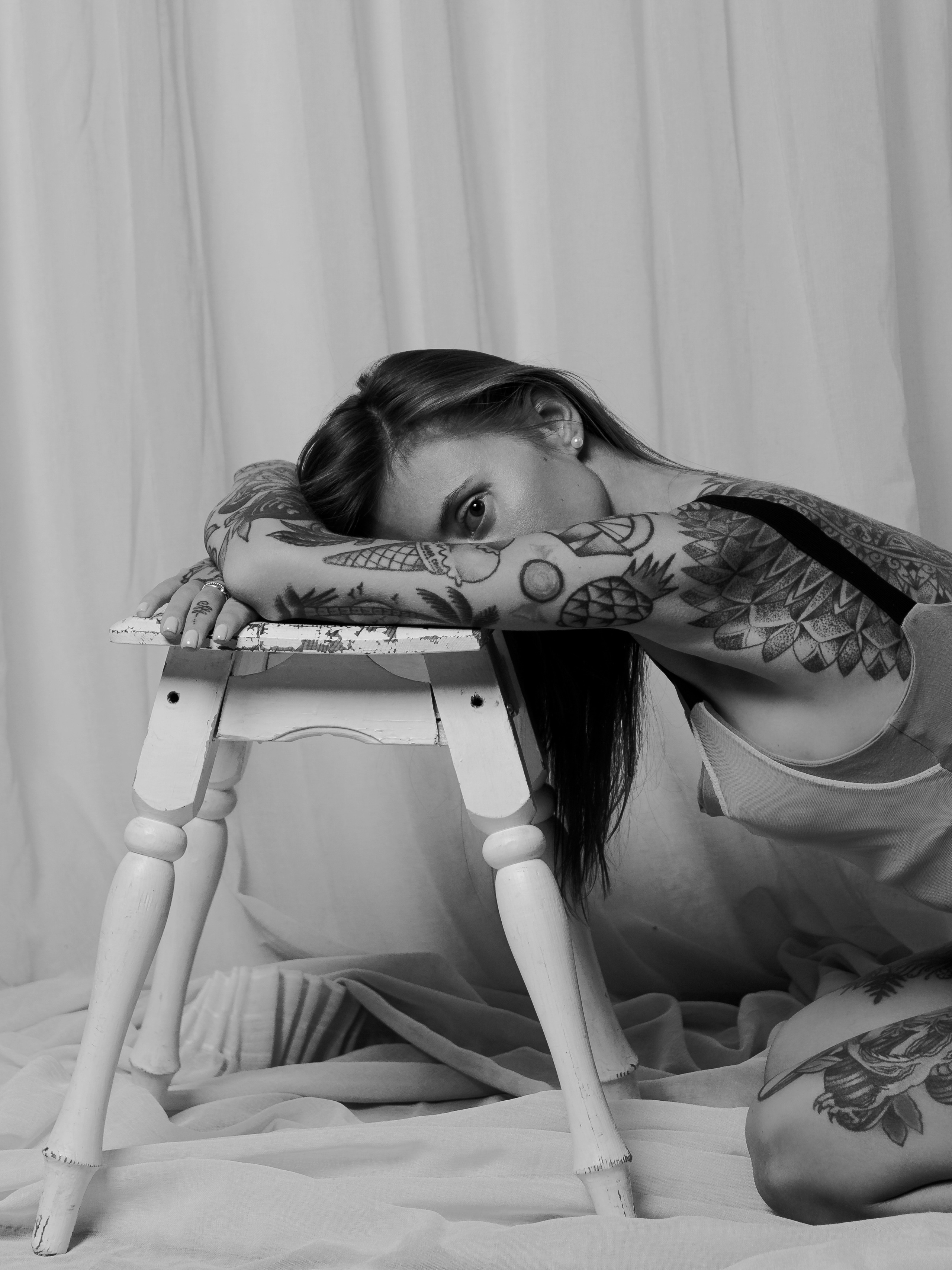 Женская съёмка в студии. Фотограф vitalina.fox