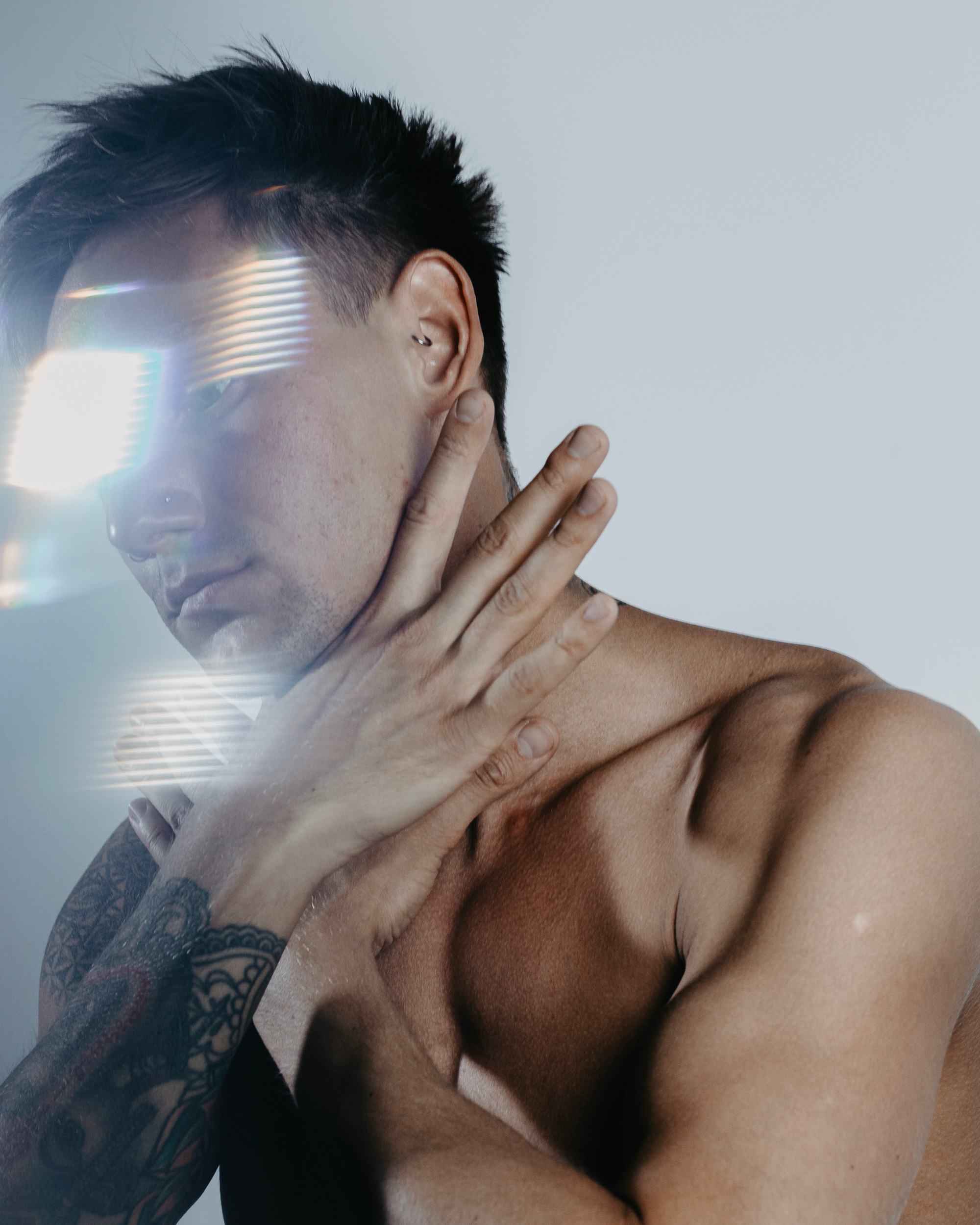 Мужская съёмка в студии. Фотограф vitalina.fox