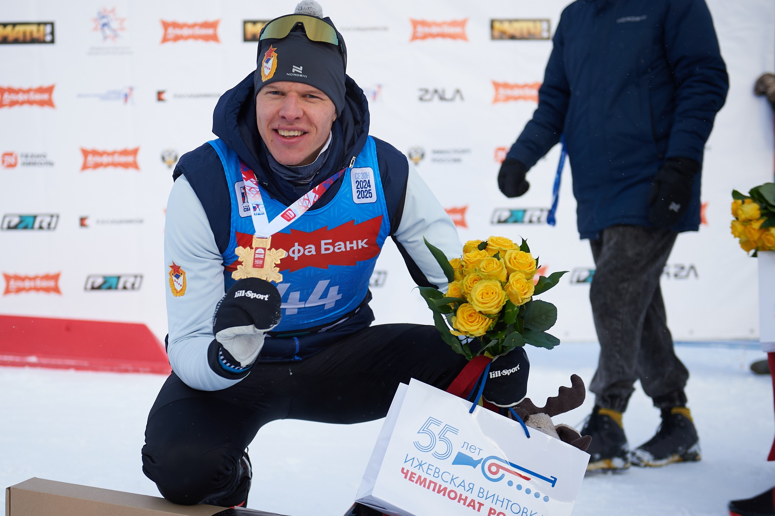 Биатлон. Чемпионат России — 2024/2025, 3-й этап, Ижевск. Спринт. Мужчины. Спортивный репортажный фотограф в Ижевске Сергей Мерзляков