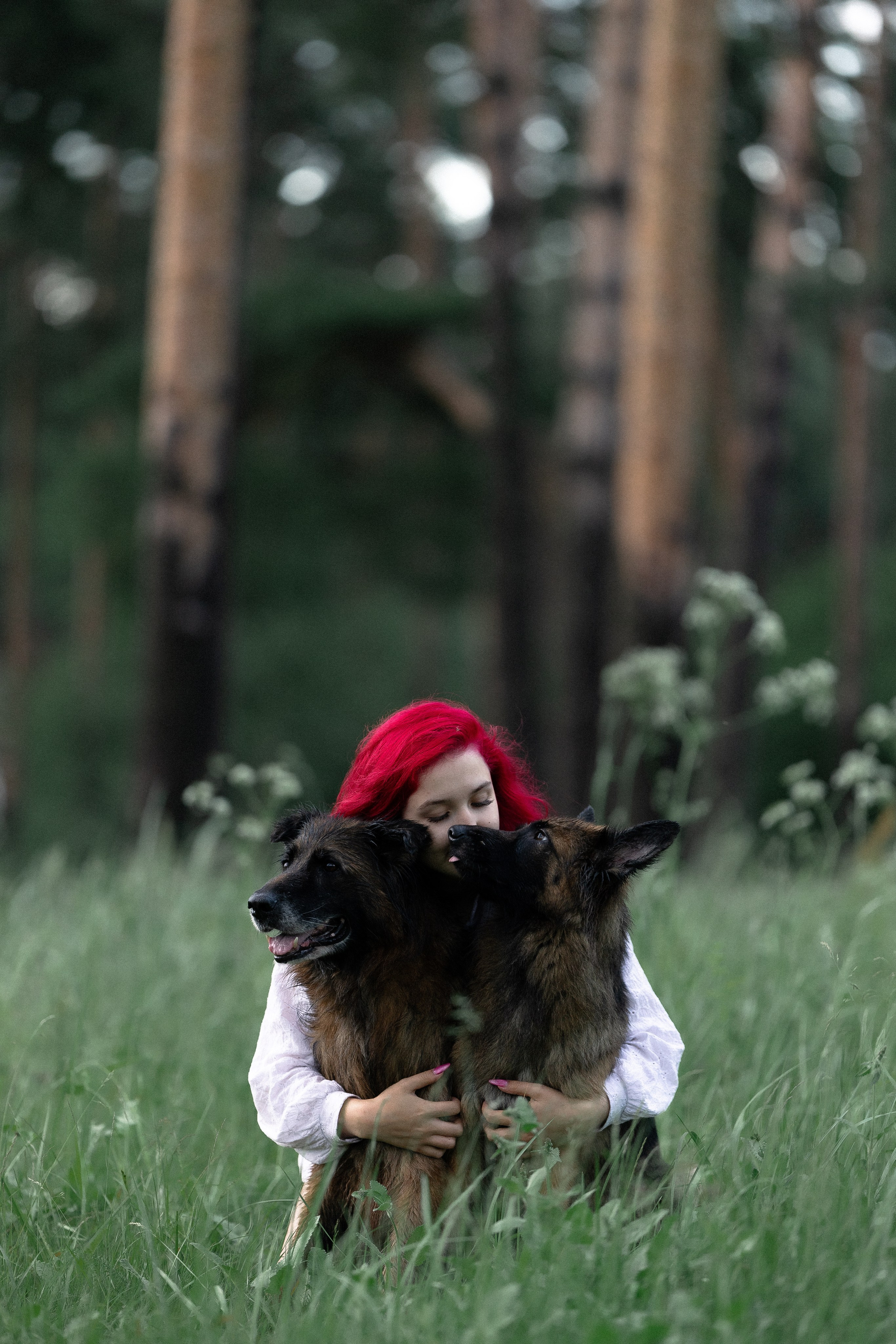 Алена, Фанни и Фрея. Фотограф и видеограф анималист Аганина Дарья