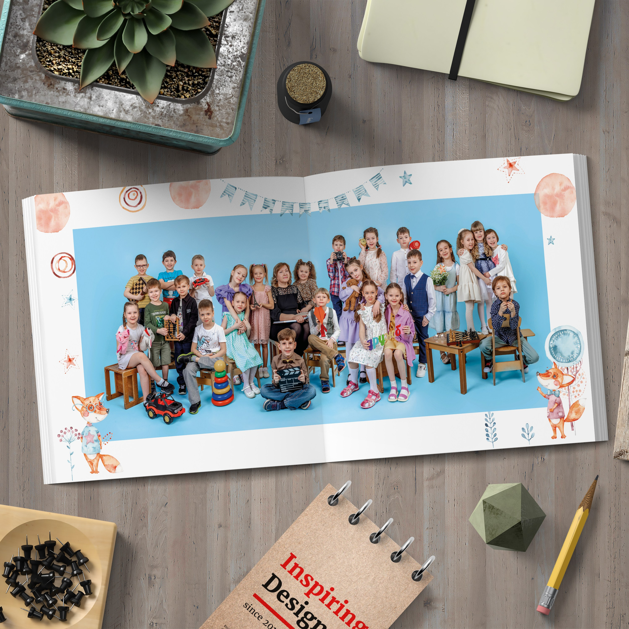 Индивидуальный выпускной альбом пакет Базовый