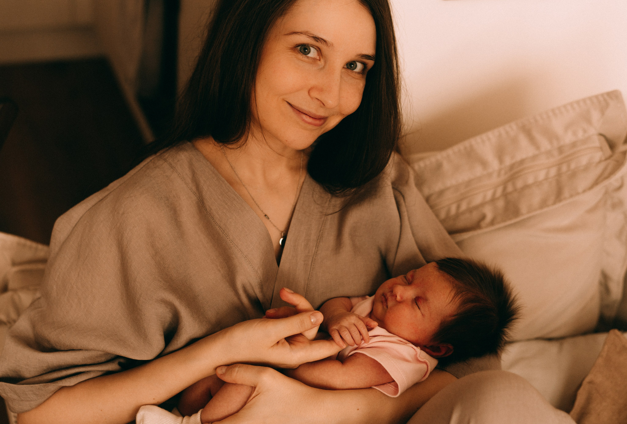 Василисе 1 месяц. Семейный, ньюборн фотограф, фотограф на роды в Москве, Виктория Тюльдюкова