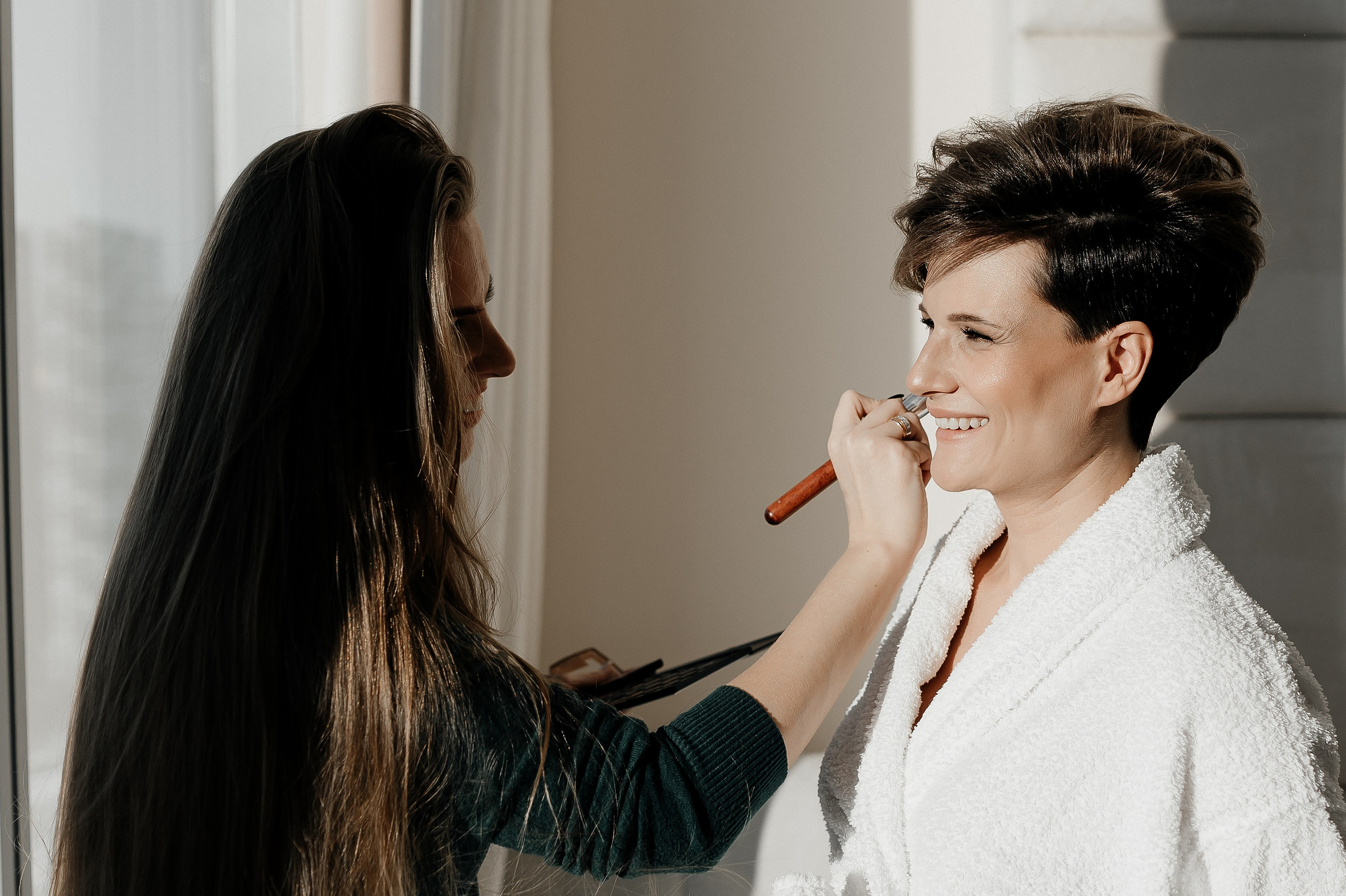 Свадебный сборы зимой