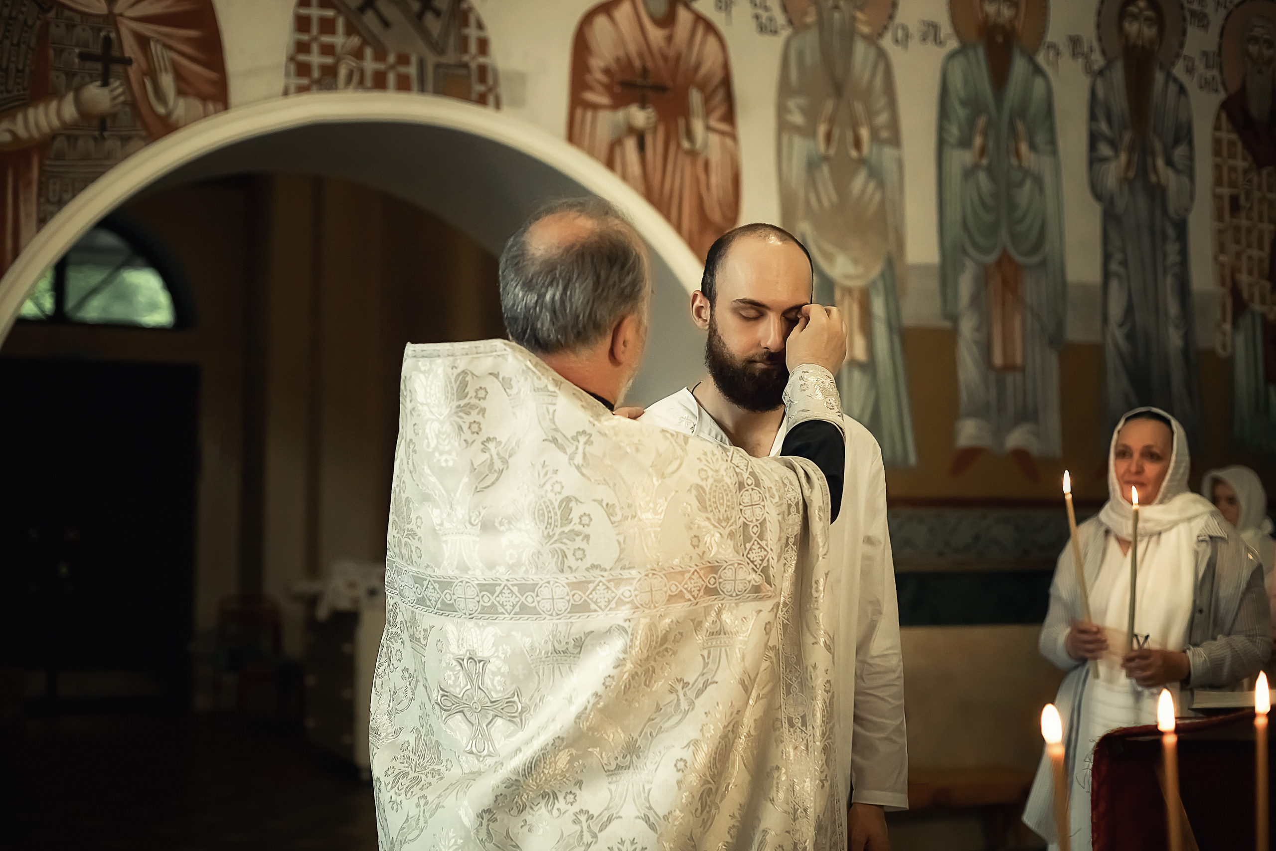 КРЕЩЕНИЕ ПАПЫ И ДОЧКИ. ФОТОГРАФ