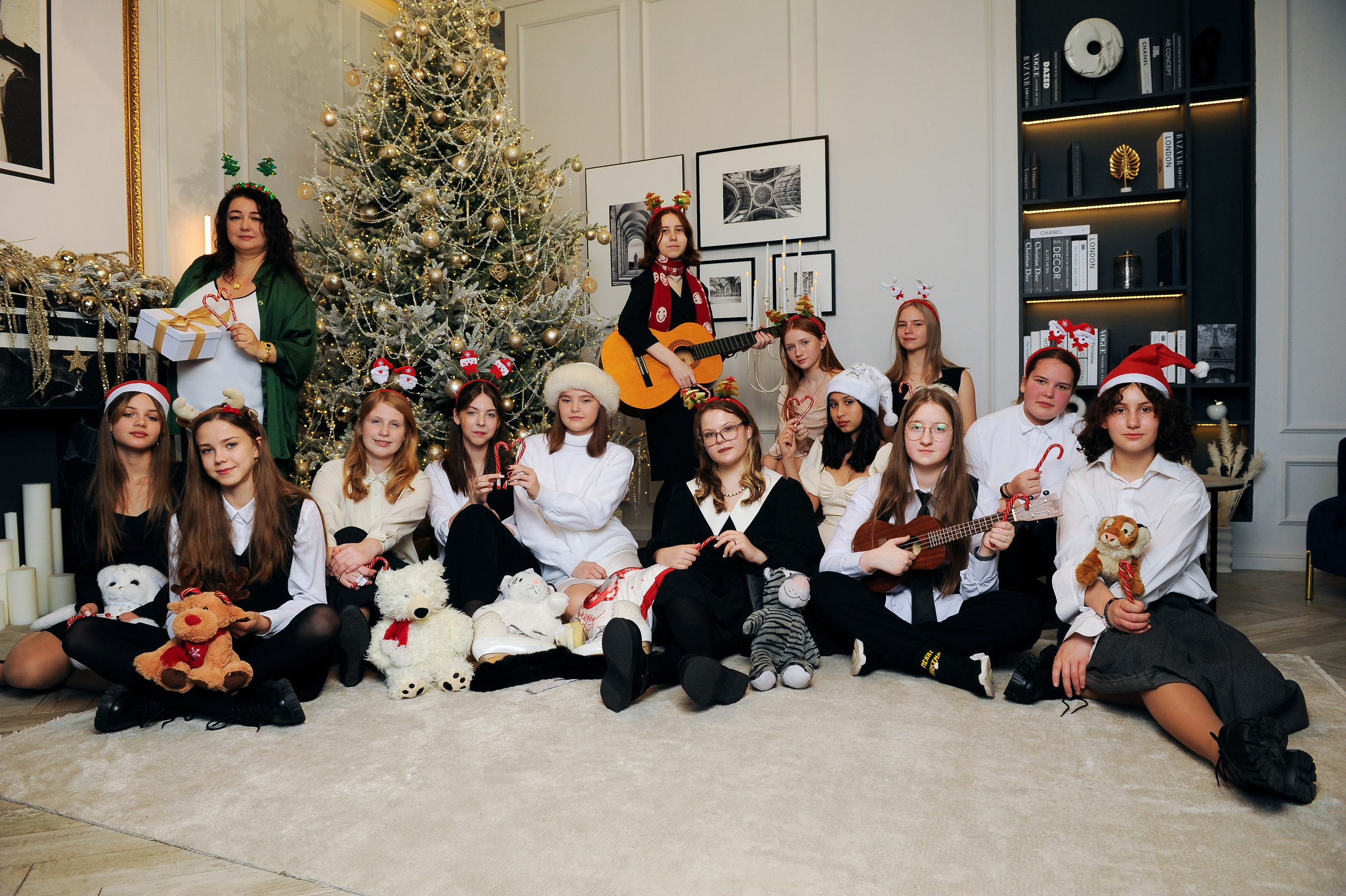 Школьная новогодняя фотосессия. Фотограф, визажист. Москва