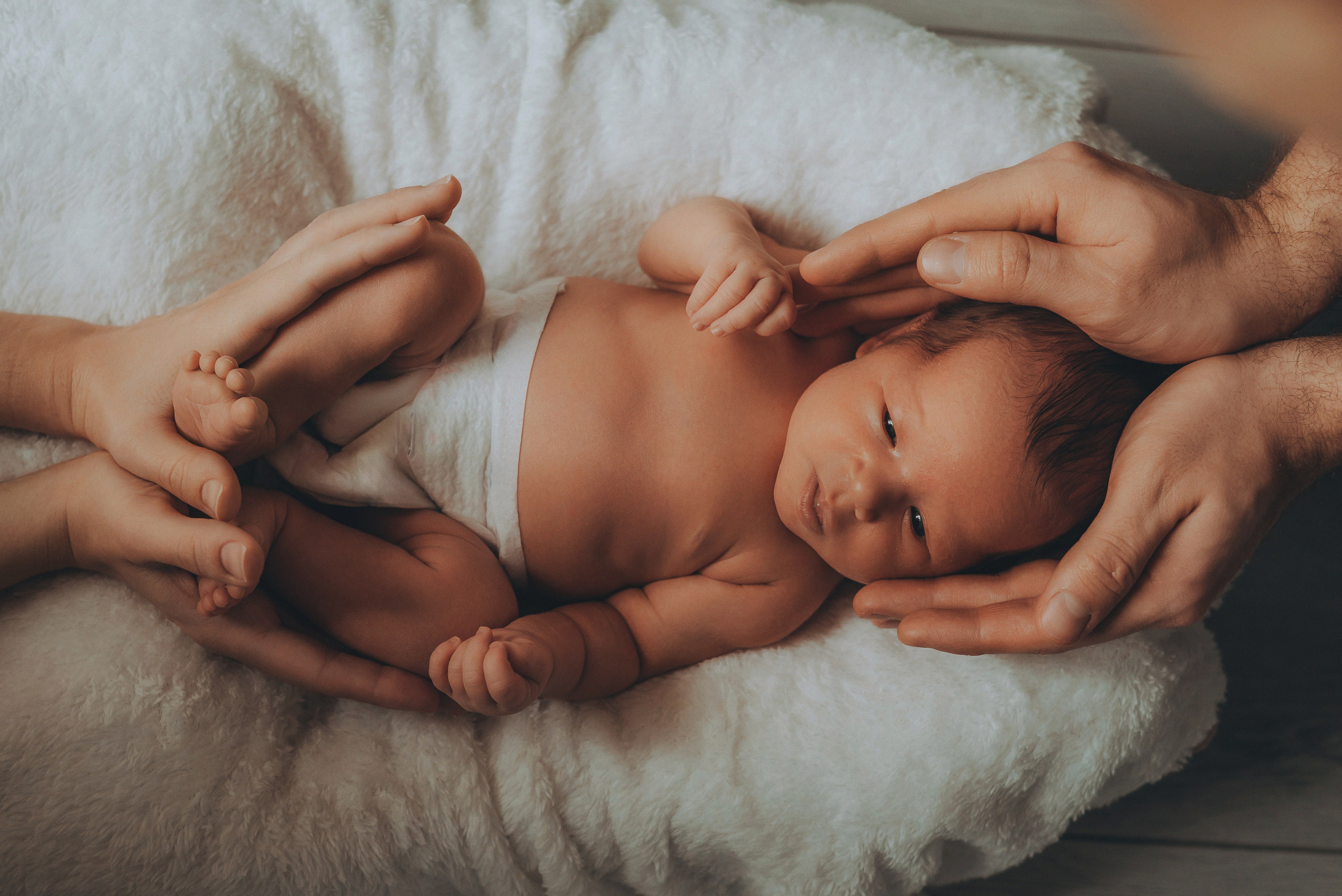 Домашняя фотосессия новорожденной Кати. Семейный и детский фотограф Кущ Наташа