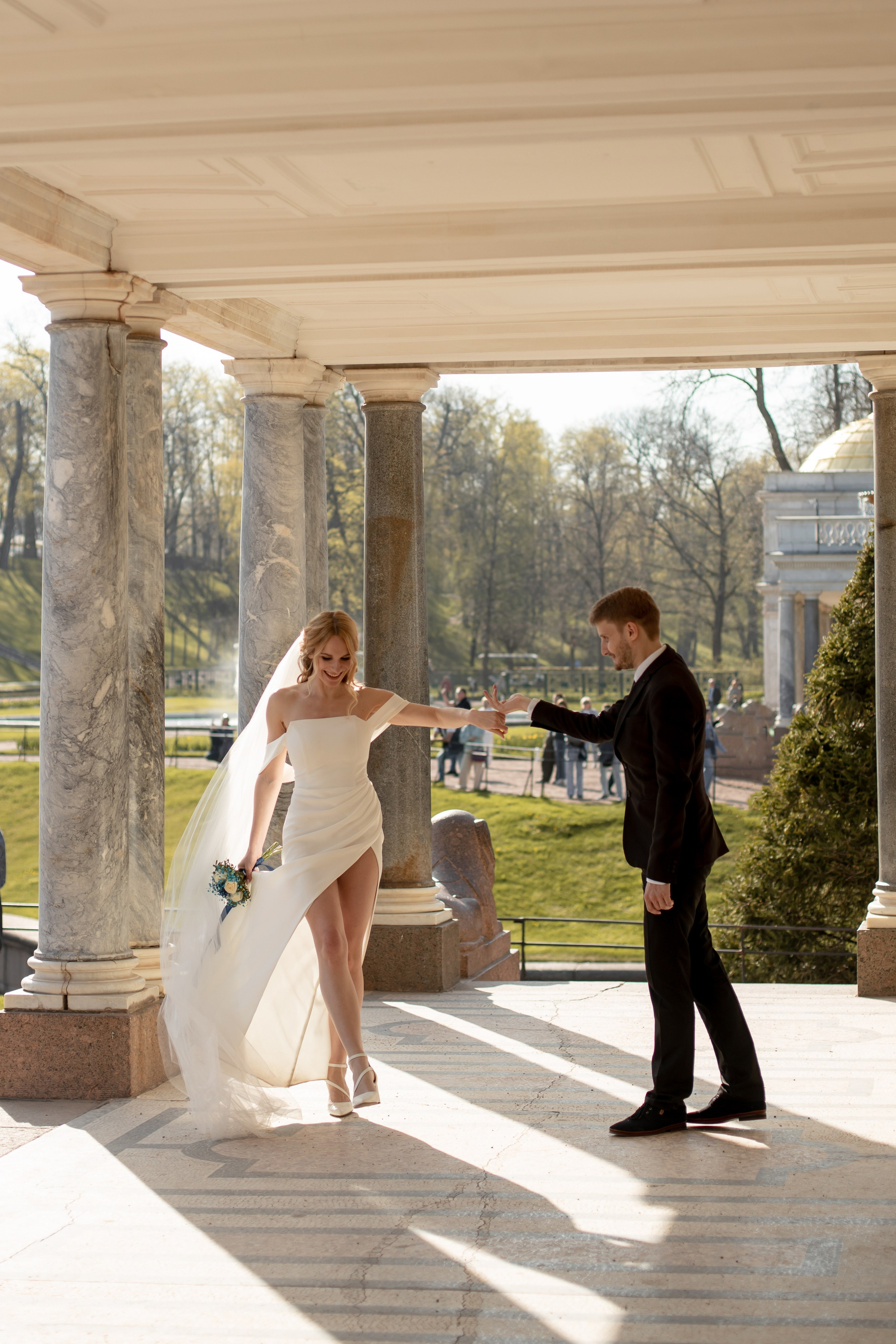 Петергоф / ЗАГС + прогулка. Свадебный и семейный фотограф в Москве Диана Левченко