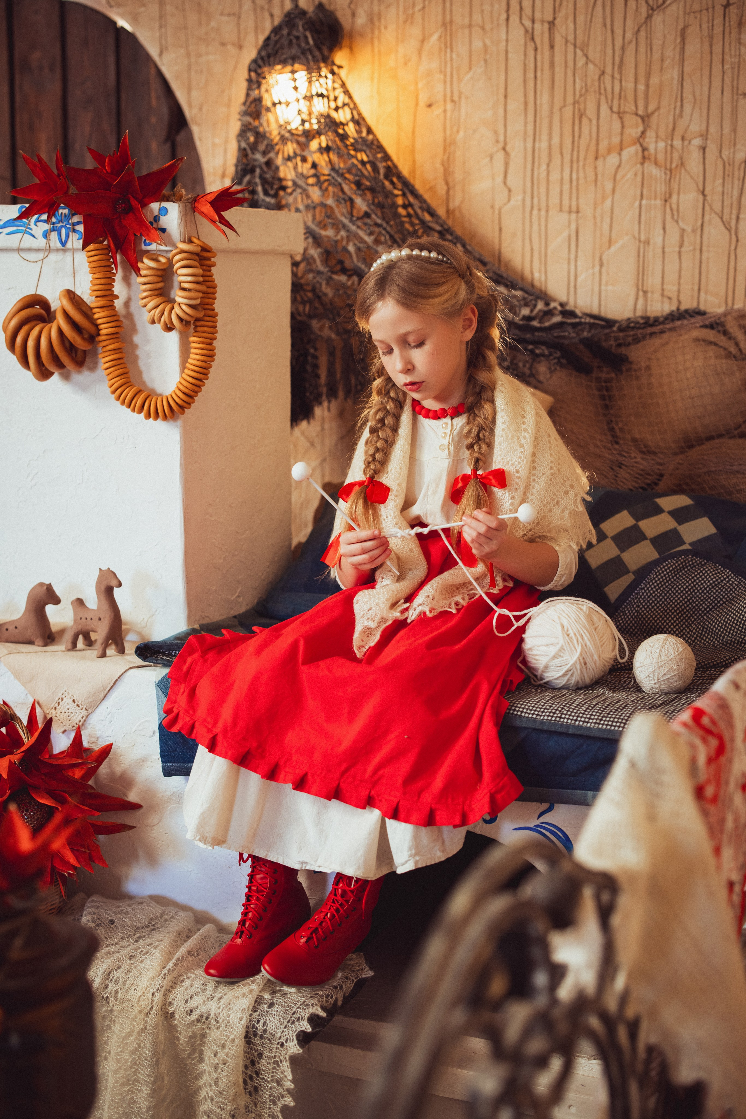 Фотосессия в русском стиле. Фотопроект"Масленица» в фотостудии Эль, город Краснодар. Семейный и детский фотограф в Краснодаре Анна Трашкова