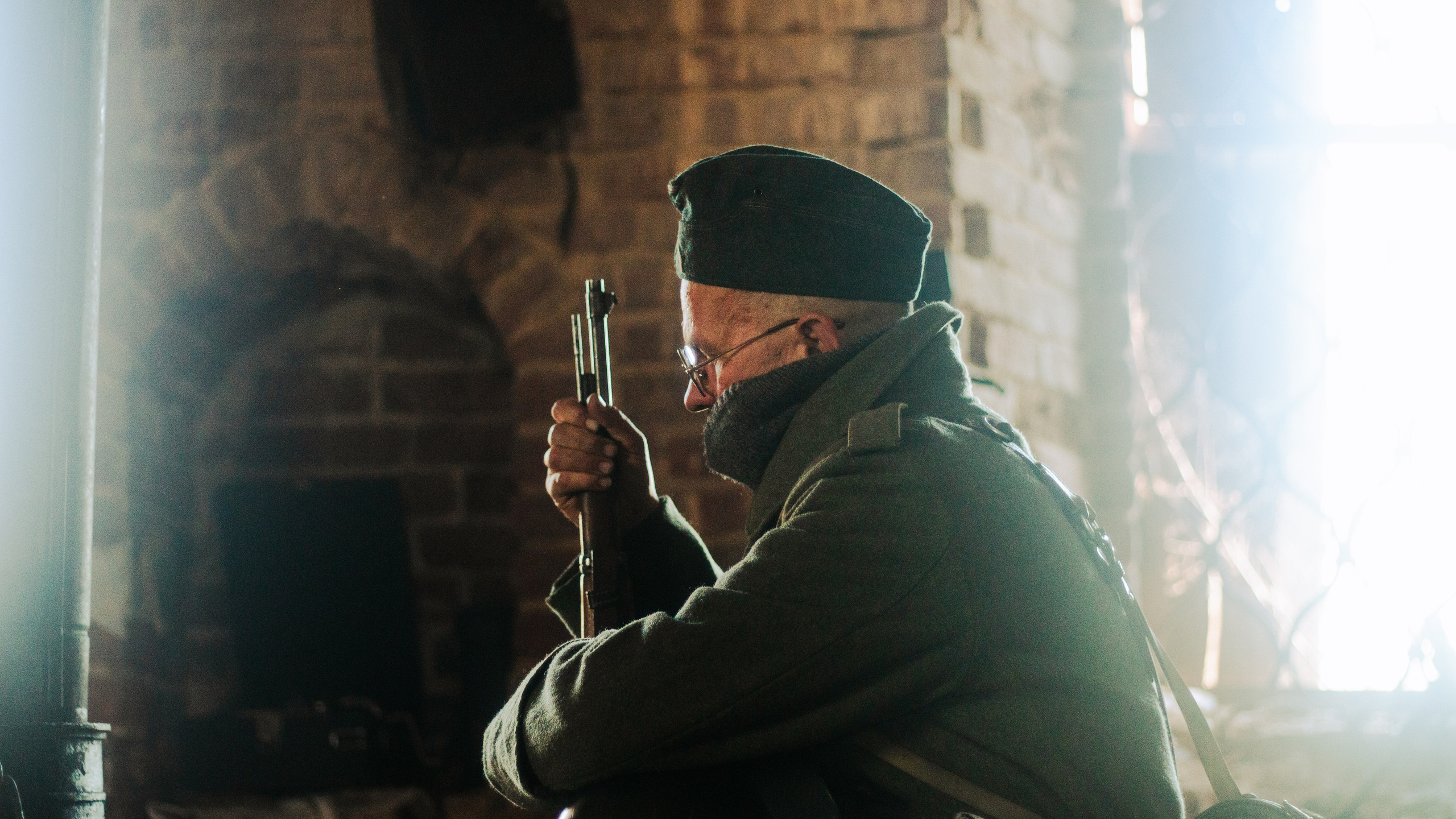 На съемках фильма «Июньская полынь». Мария Колесникова