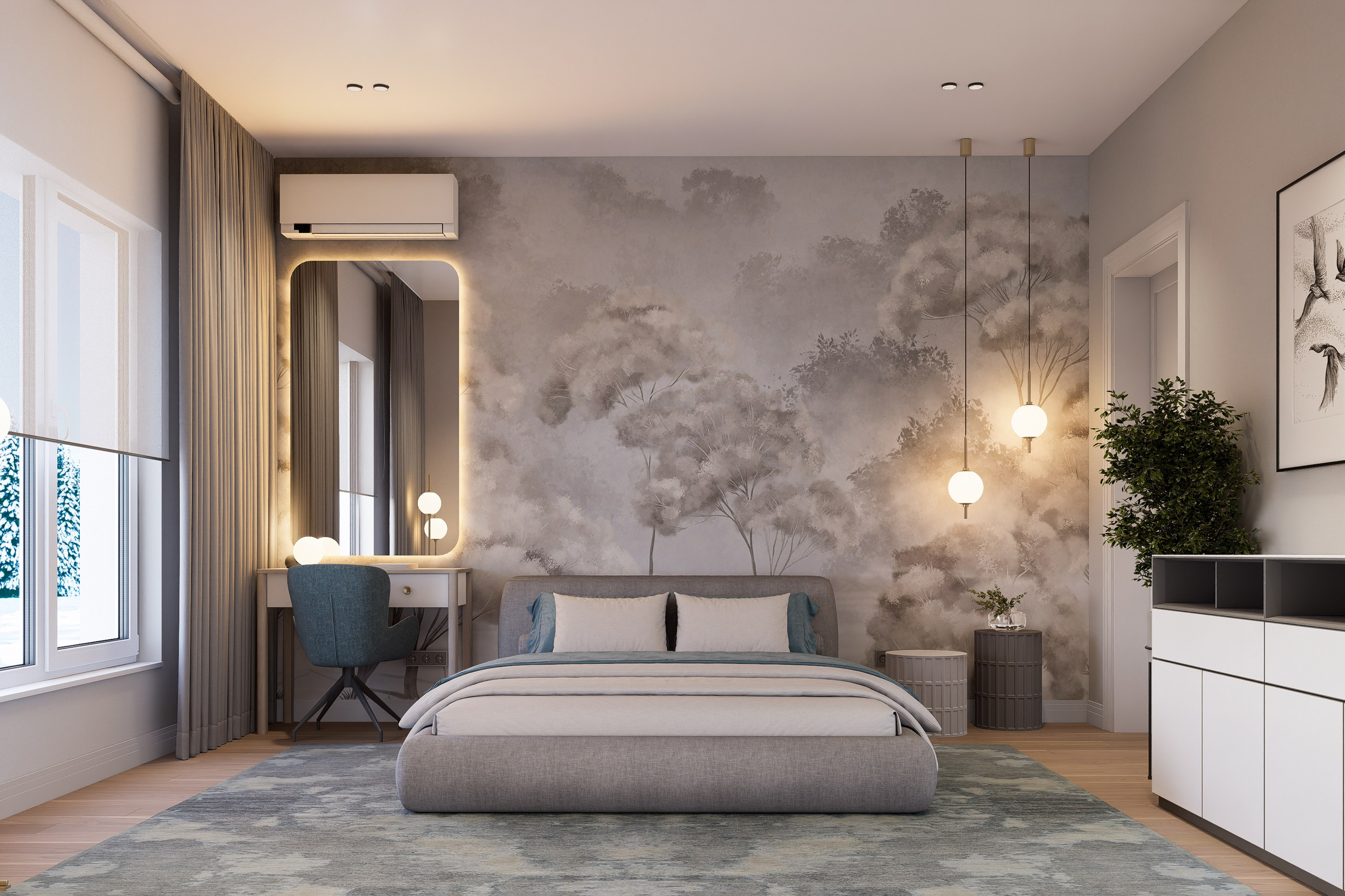 Фьерд 2-х комнатный. Архитектурно-дизайнерское бюро ROOMS