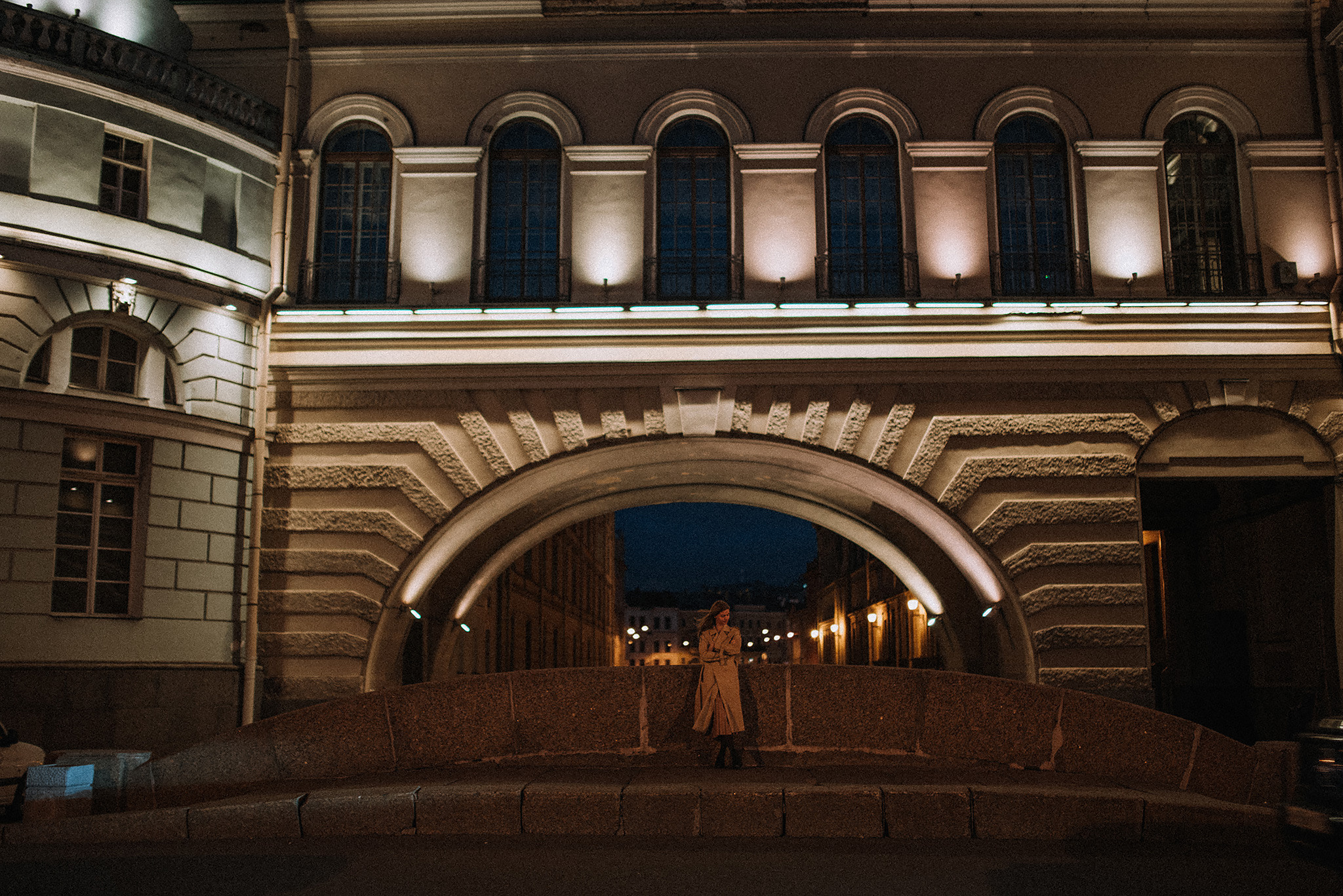 Ночная прогулка с Машей. Фотограф в Санкт-Петребурге и в Великих Луках Волченкова Екатерина