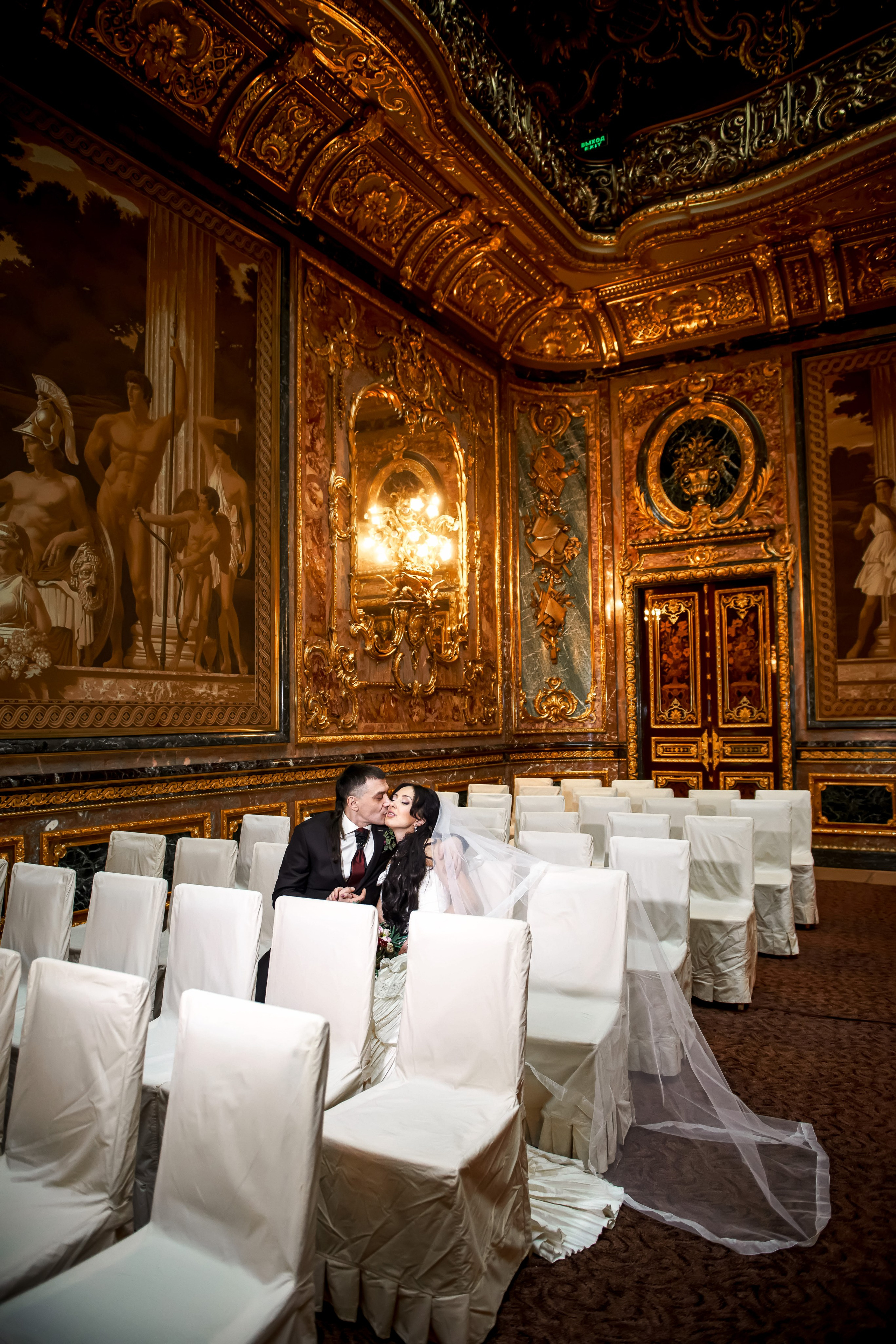 Свадебная фотосессия в Доме Архитектора на Большой Морской ул. Портретный, семейный и свадебный фотограф в Санкт-Петербурге и в Пушкине Ширяев Денис