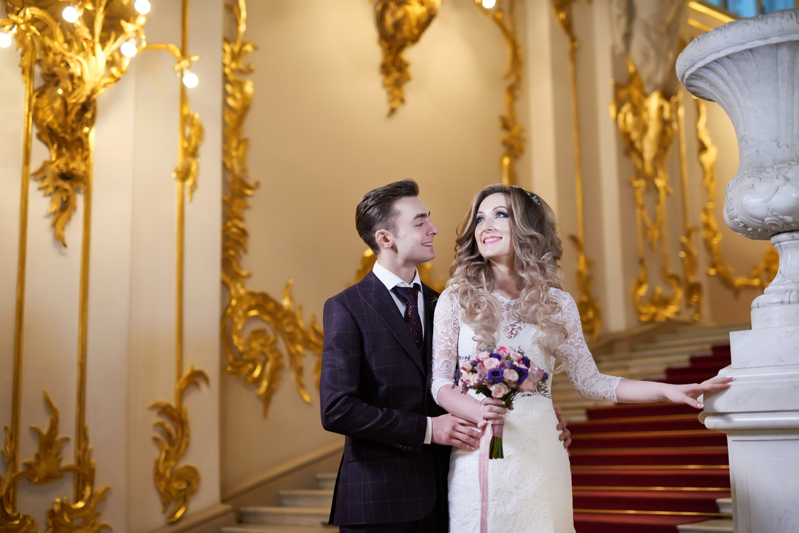 Илона и Андрей (фотосессия в ночном Эрмитаже). Портретный, семейный и свадебный фотограф в Санкт-Петербурге и в Пушкине Ширяев Денис