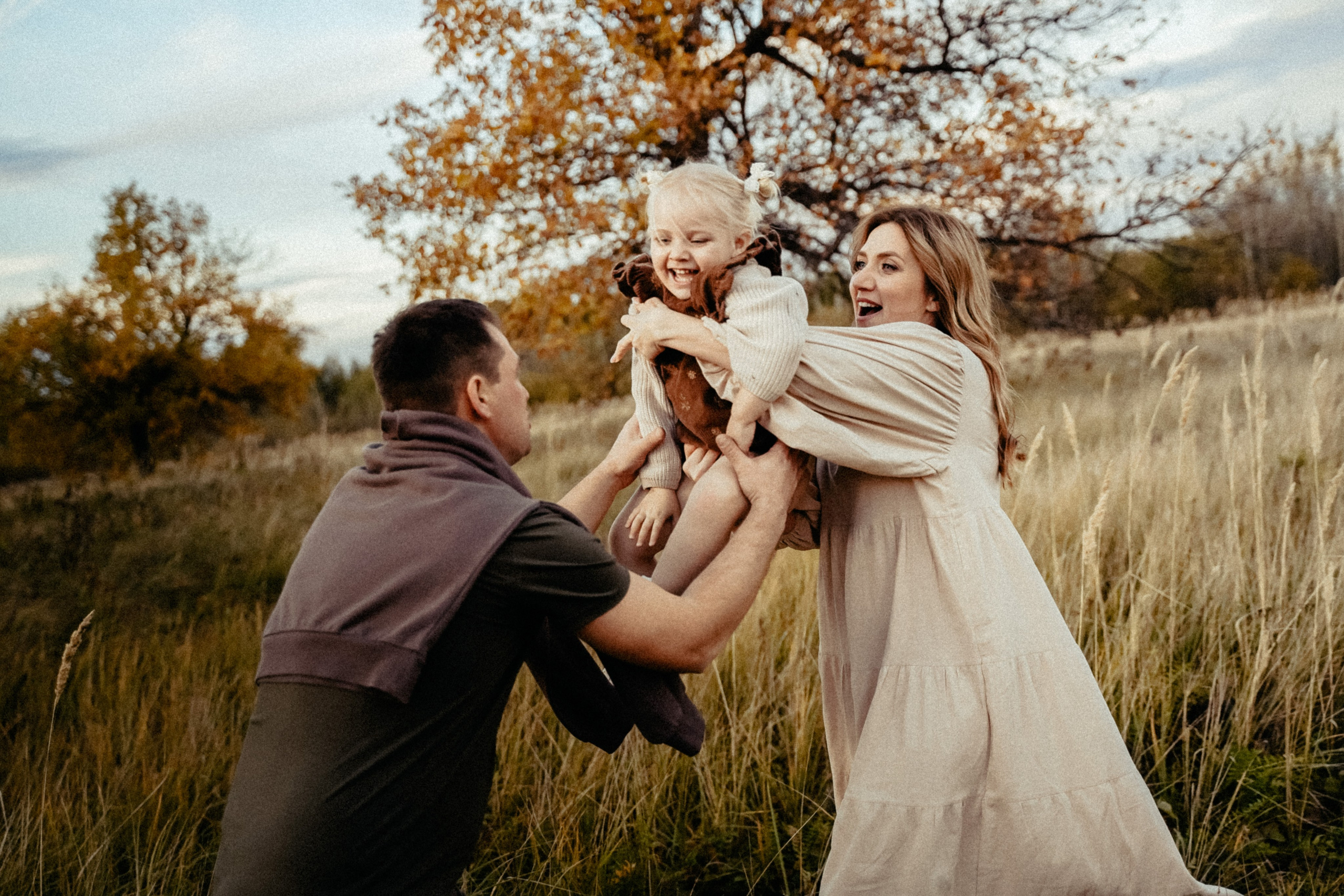 Семья на природе