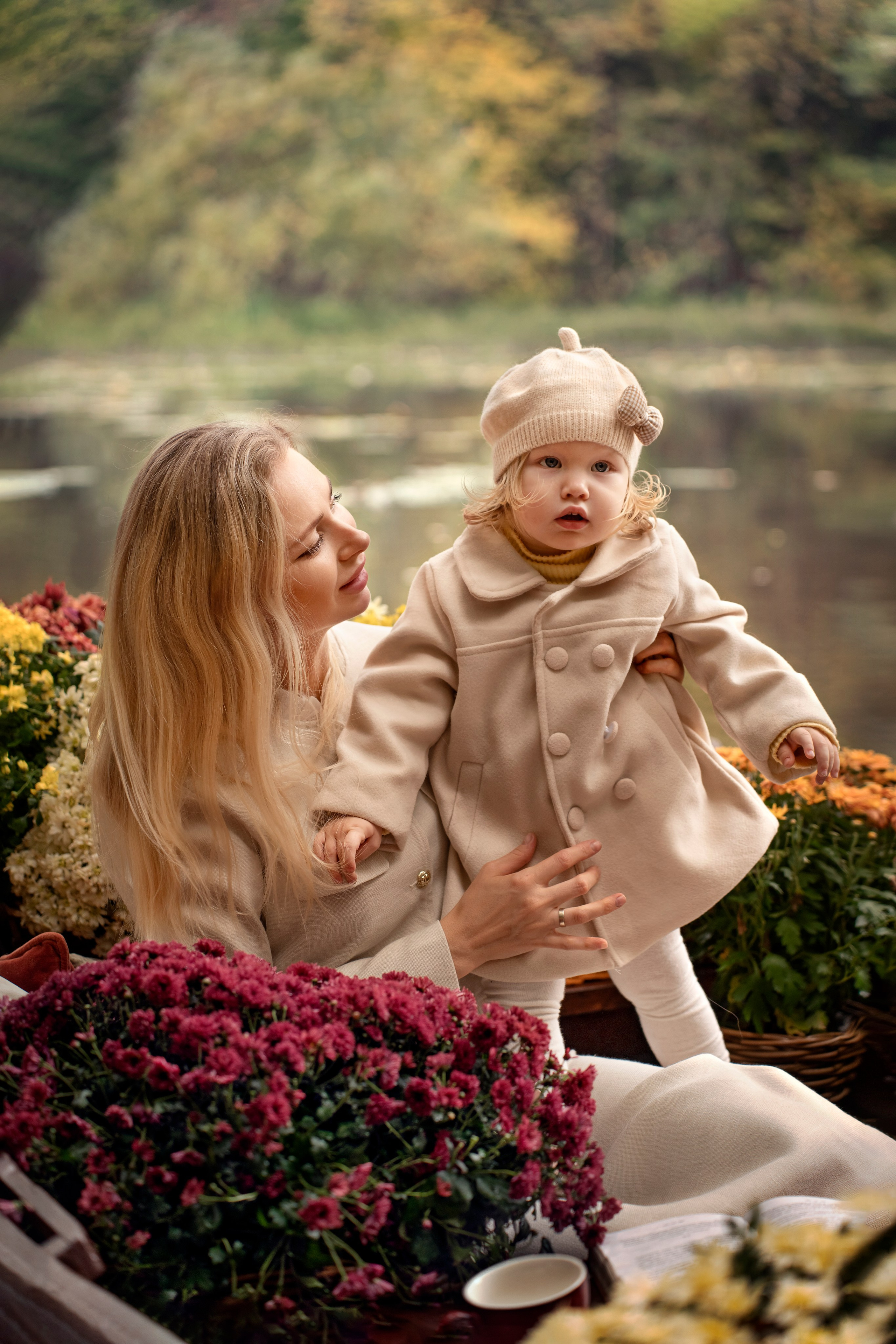 Осенняя съемка мамы с малышкой в Сабурово. Фотограф Ольга Чувалдина Москва