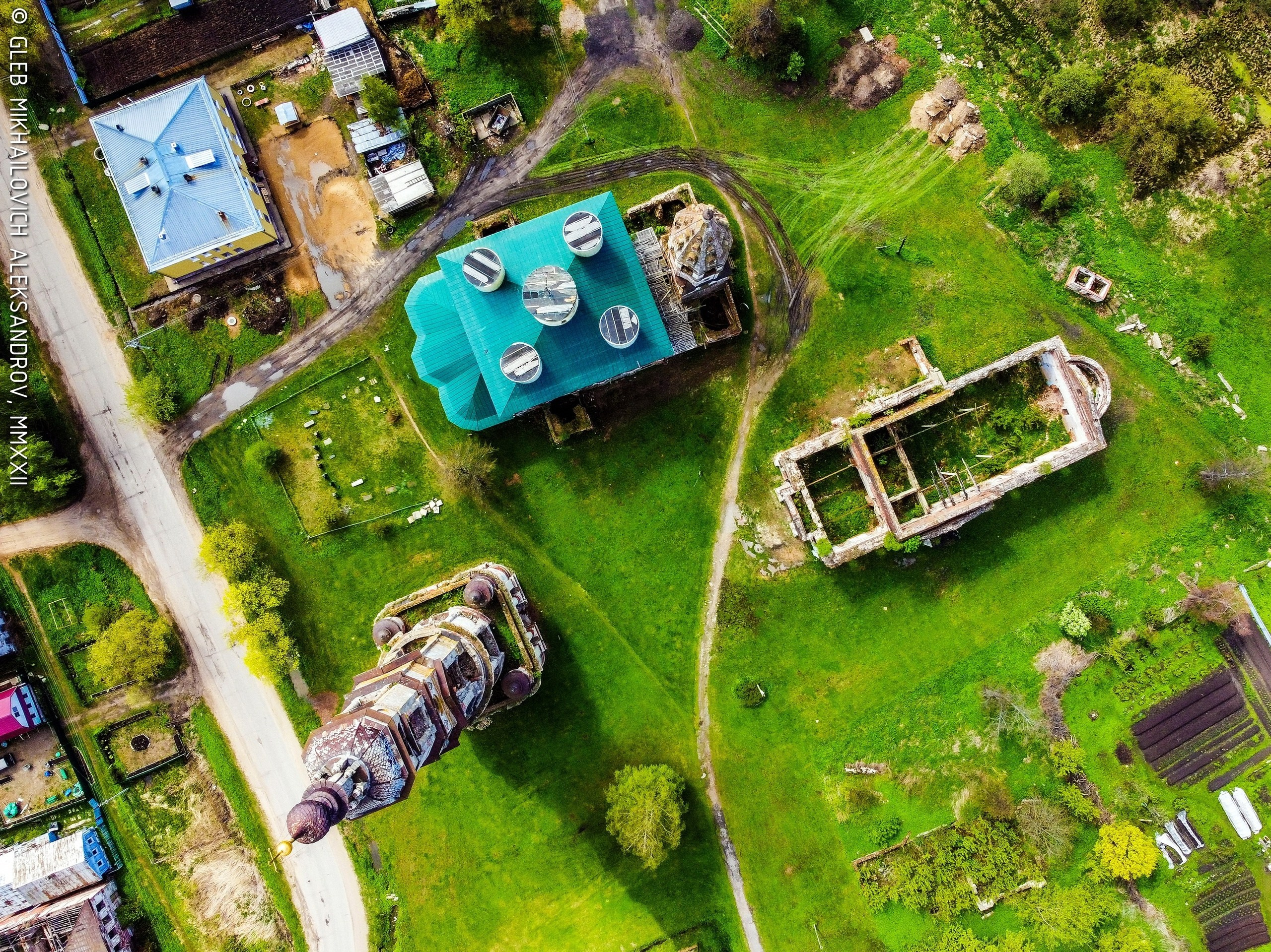 Поречье-Рыбное. Храмовый комплекс. Церковь Никиты мученика с колокольней и церковь Петра и Павла. Зодчество