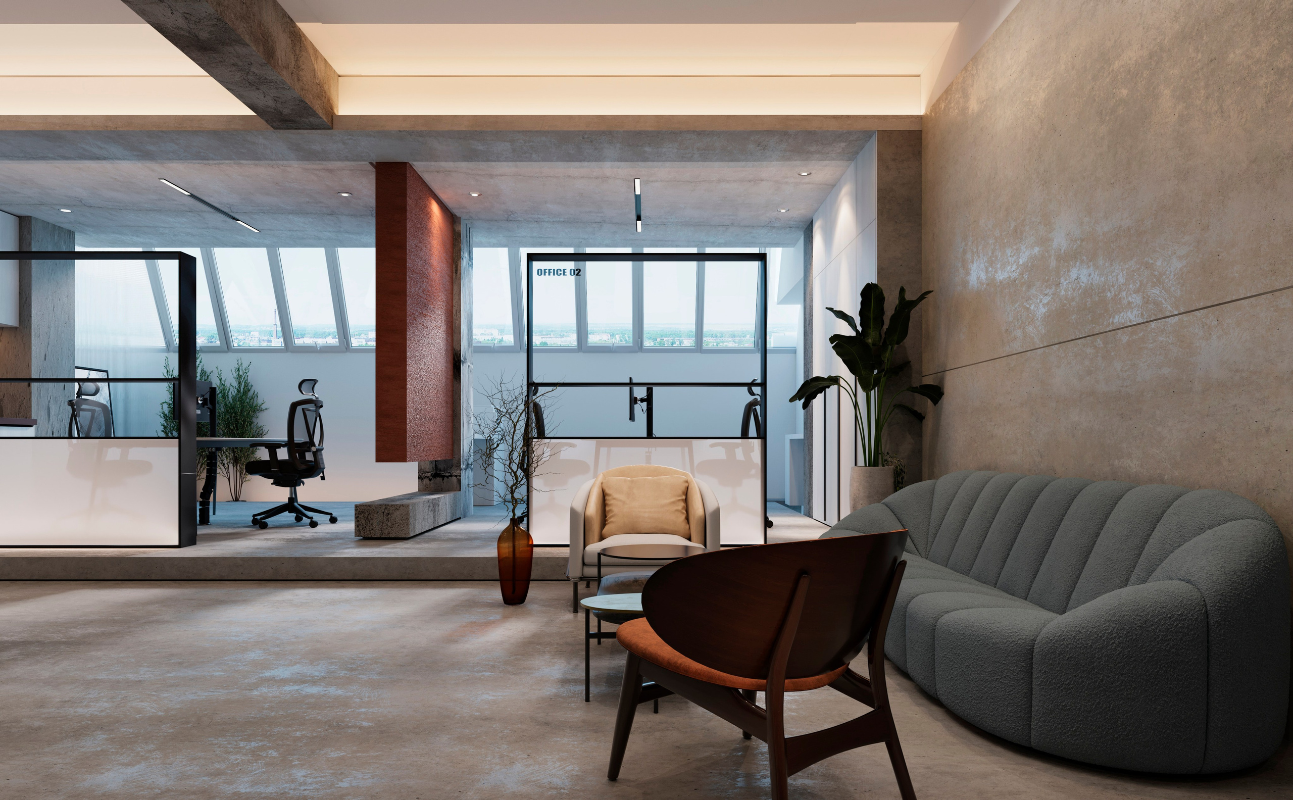 Офис 225,57 кв. м. 3D визуализатор