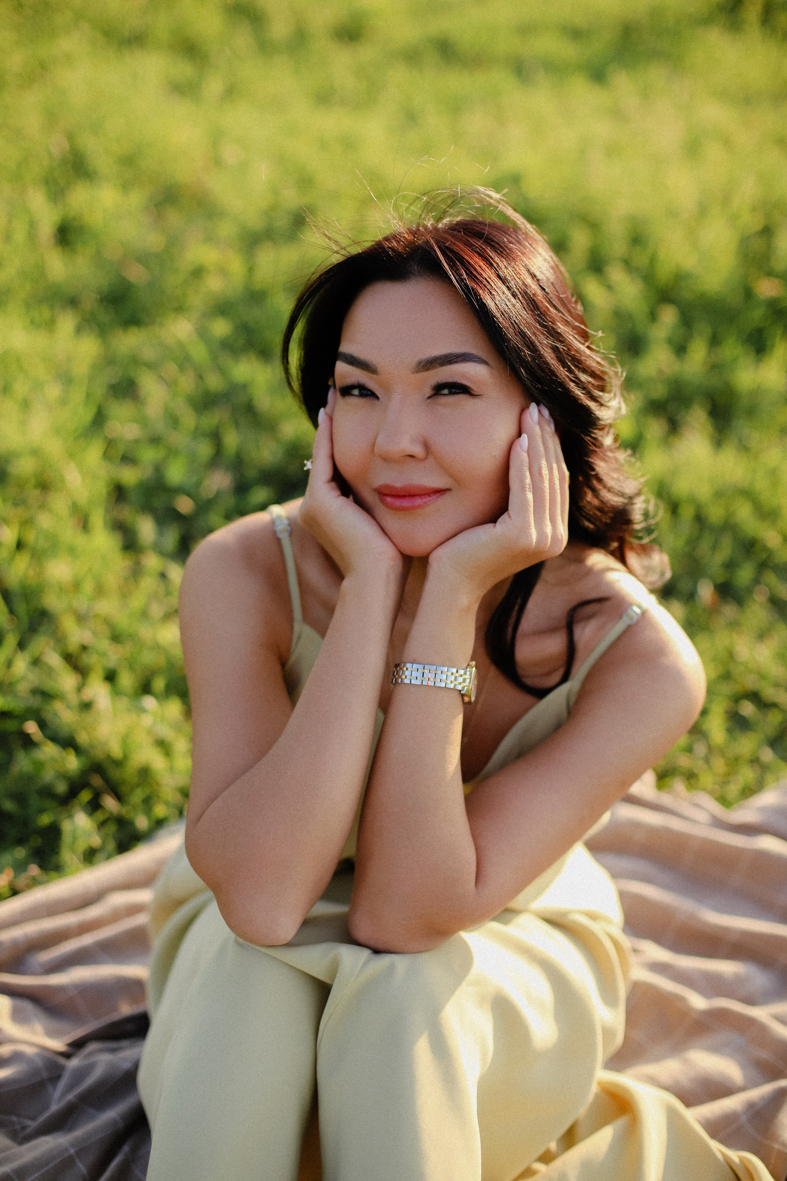 Поле на закате. Фотограф в Алматы и Москве Даша Пушкина