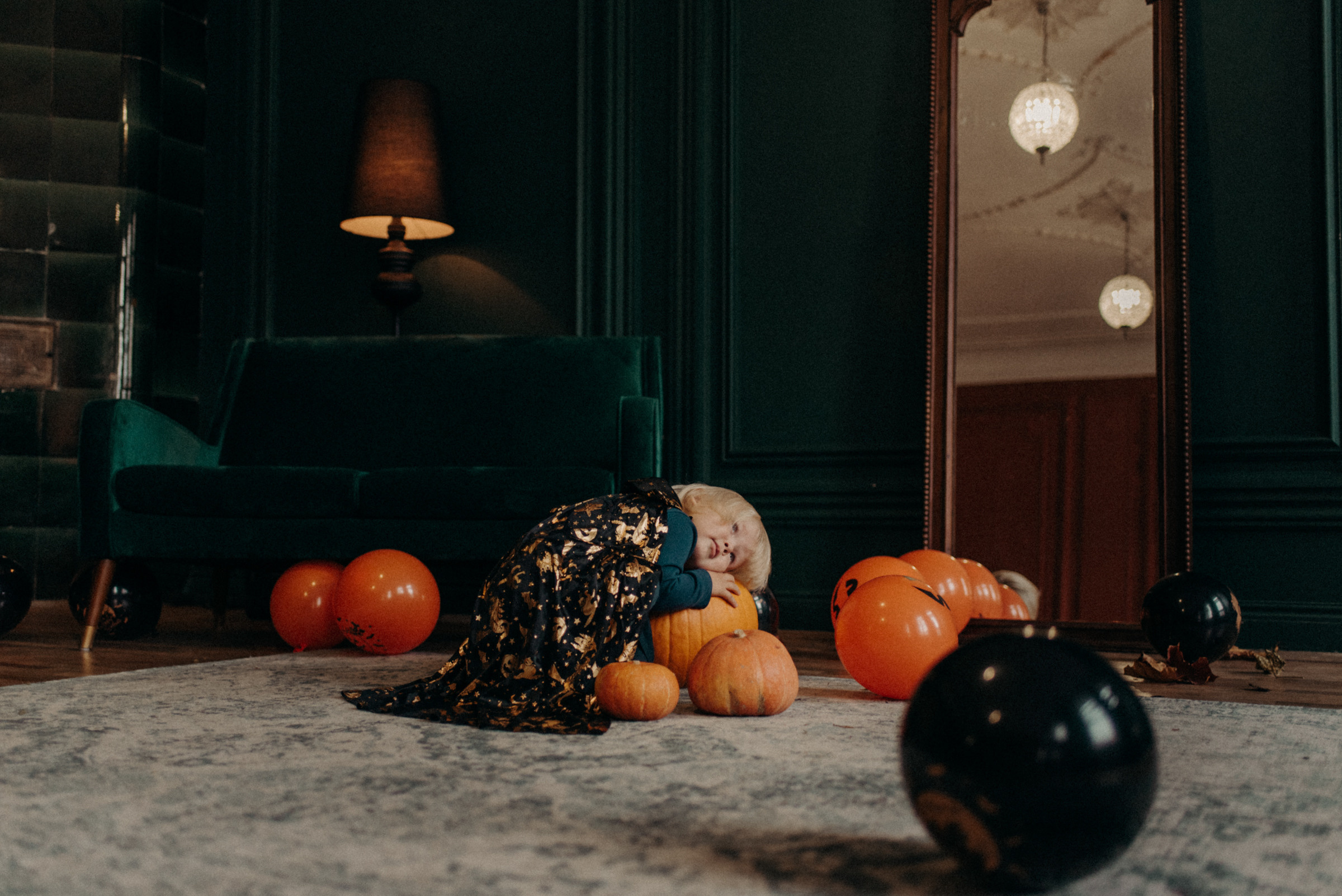 Детская фотосессия на хэллоуин