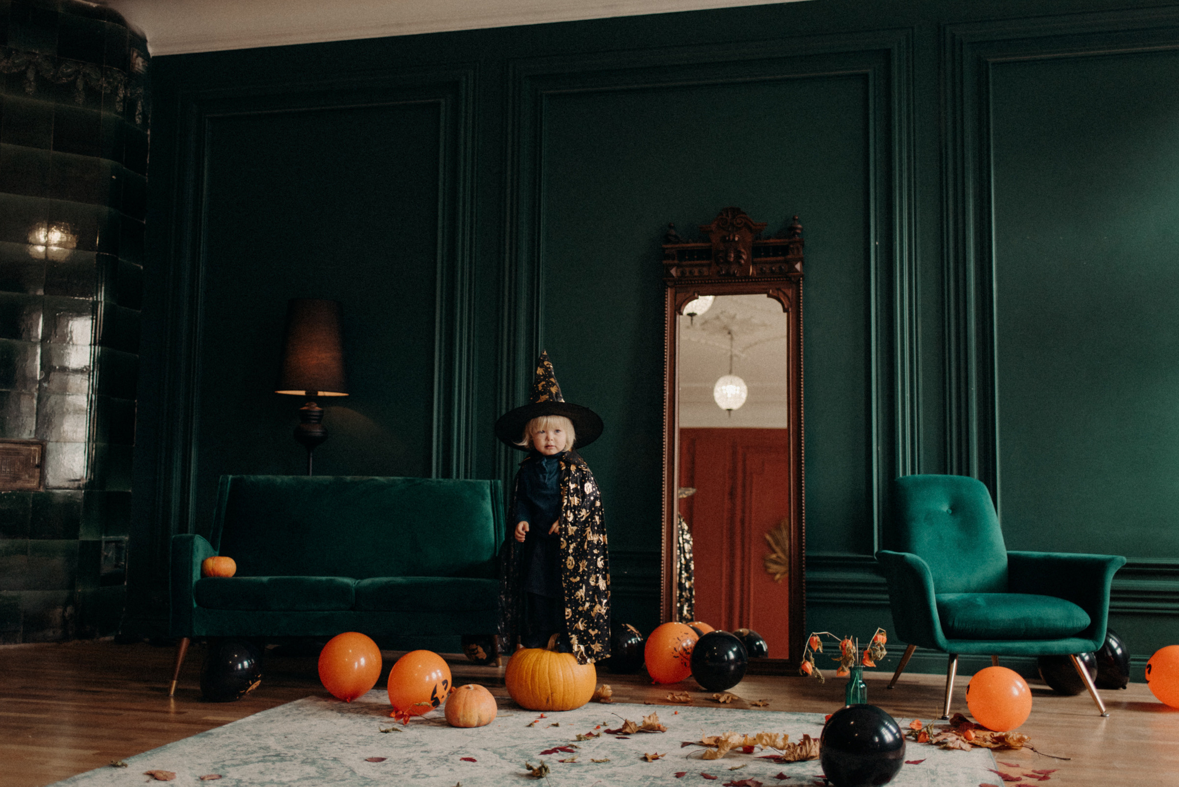 Детская фотосессия на хэллоуин