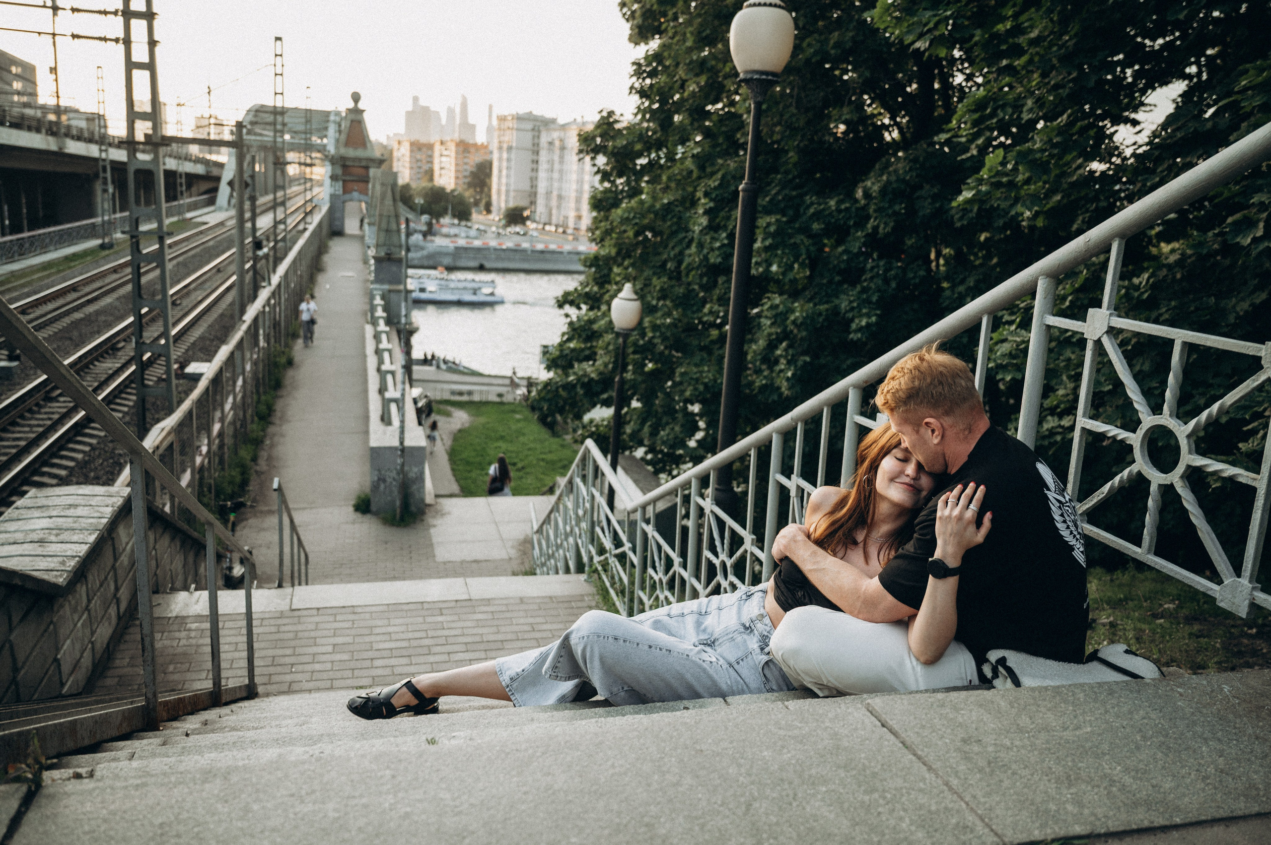 Новоандреевский мост лав стори. Фотограф Алёна Мил