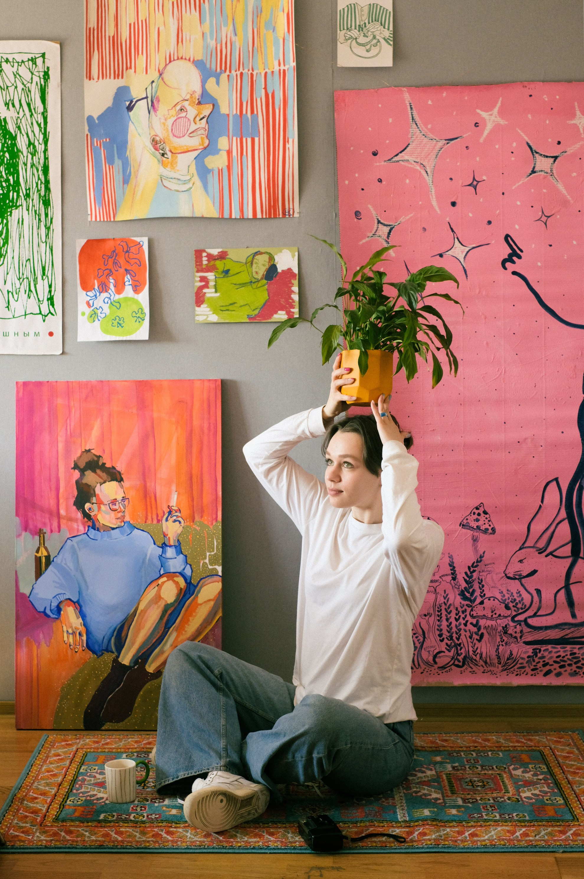 Съемка в квартире художницы. Фотограф Полина Гольдис