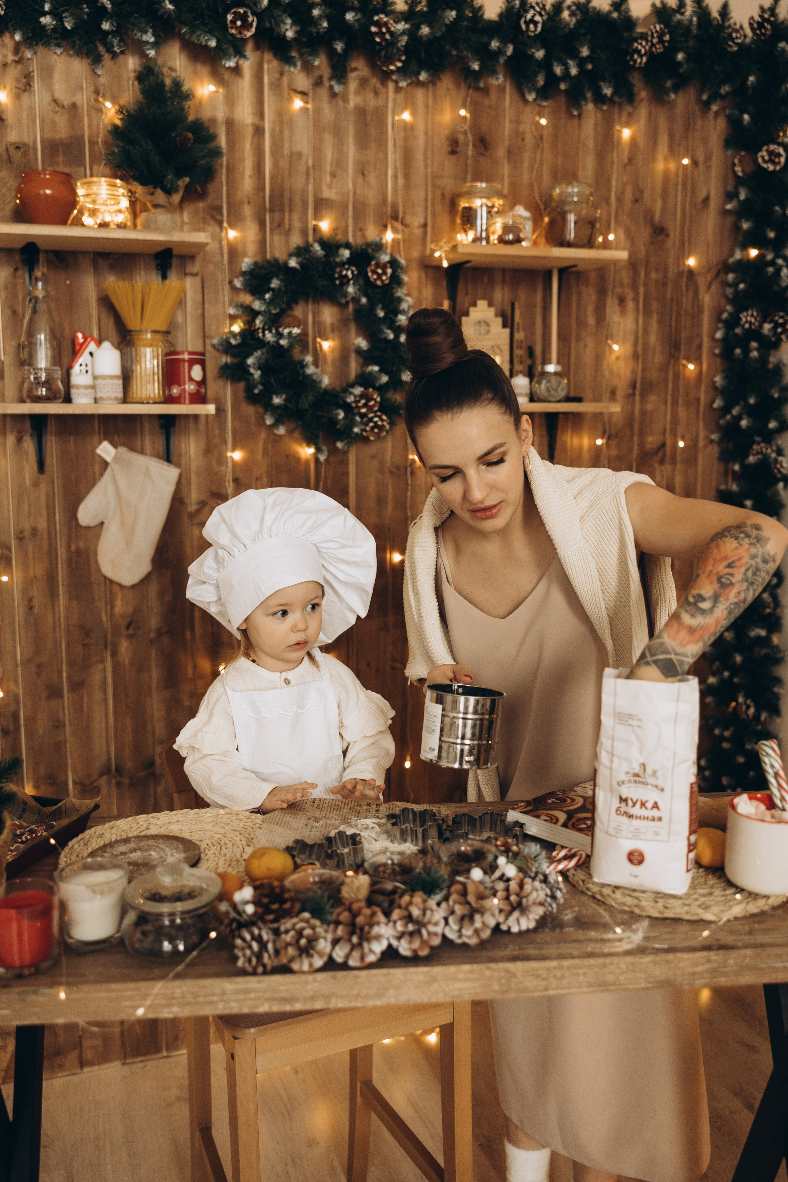 Ольга и Мирослава НГ. Семейный фотограф в Москве Виктория Ястребинская