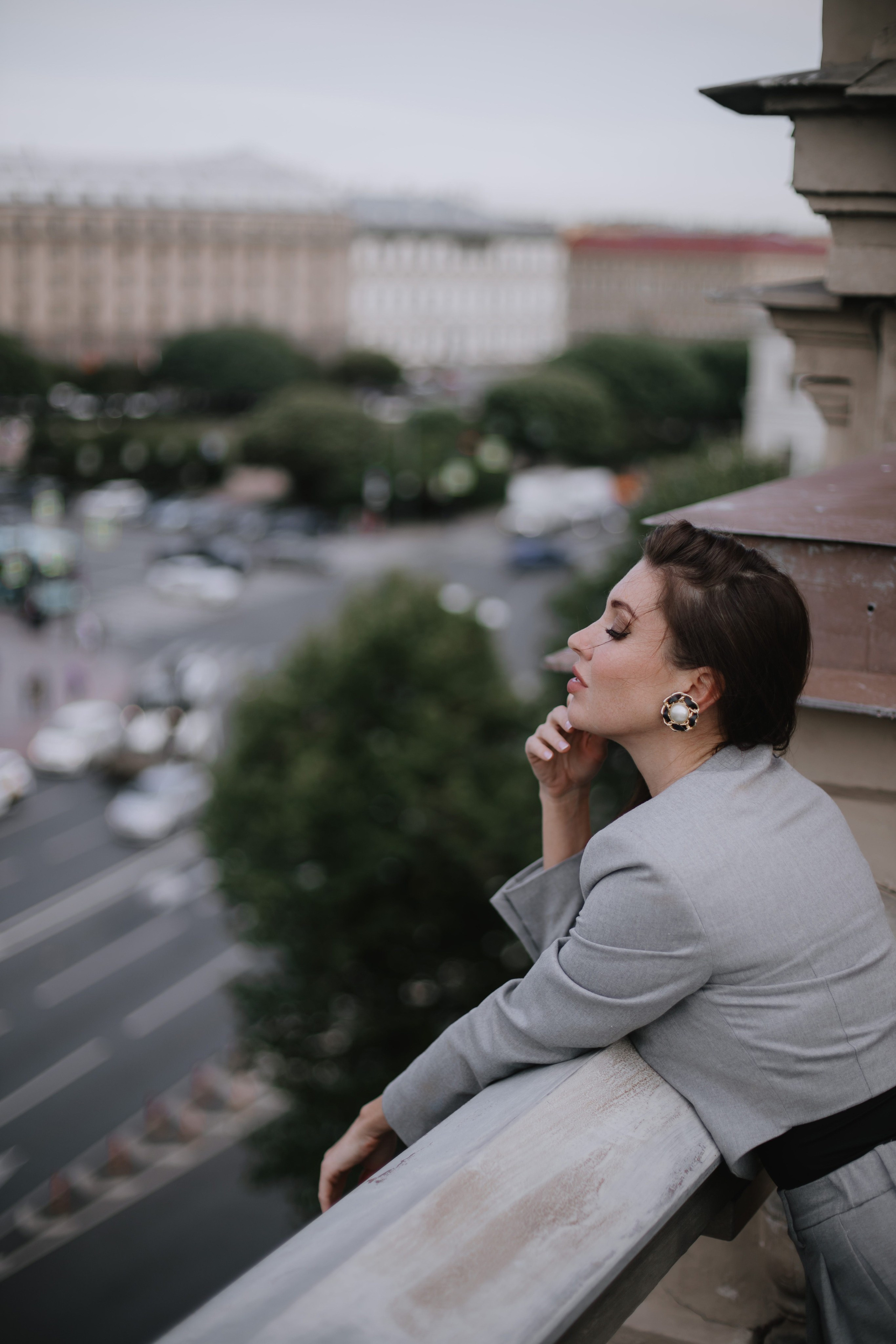 Вероника (съемка на крыше). Фотограф в Москве и Санкт-Петербурге Дарина