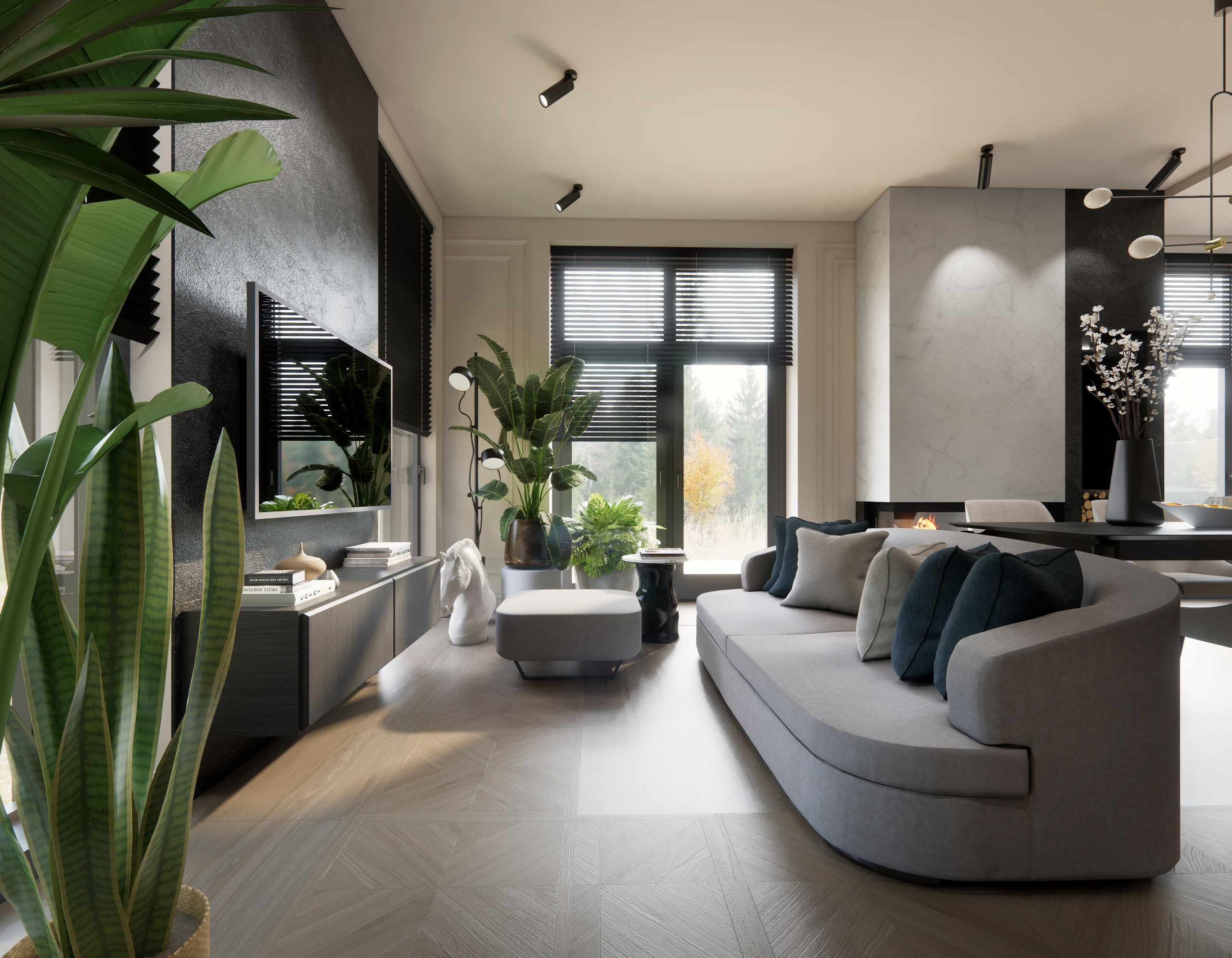 Коттедж Санкт-Петербург. Дизайн интерьеров Краснодар