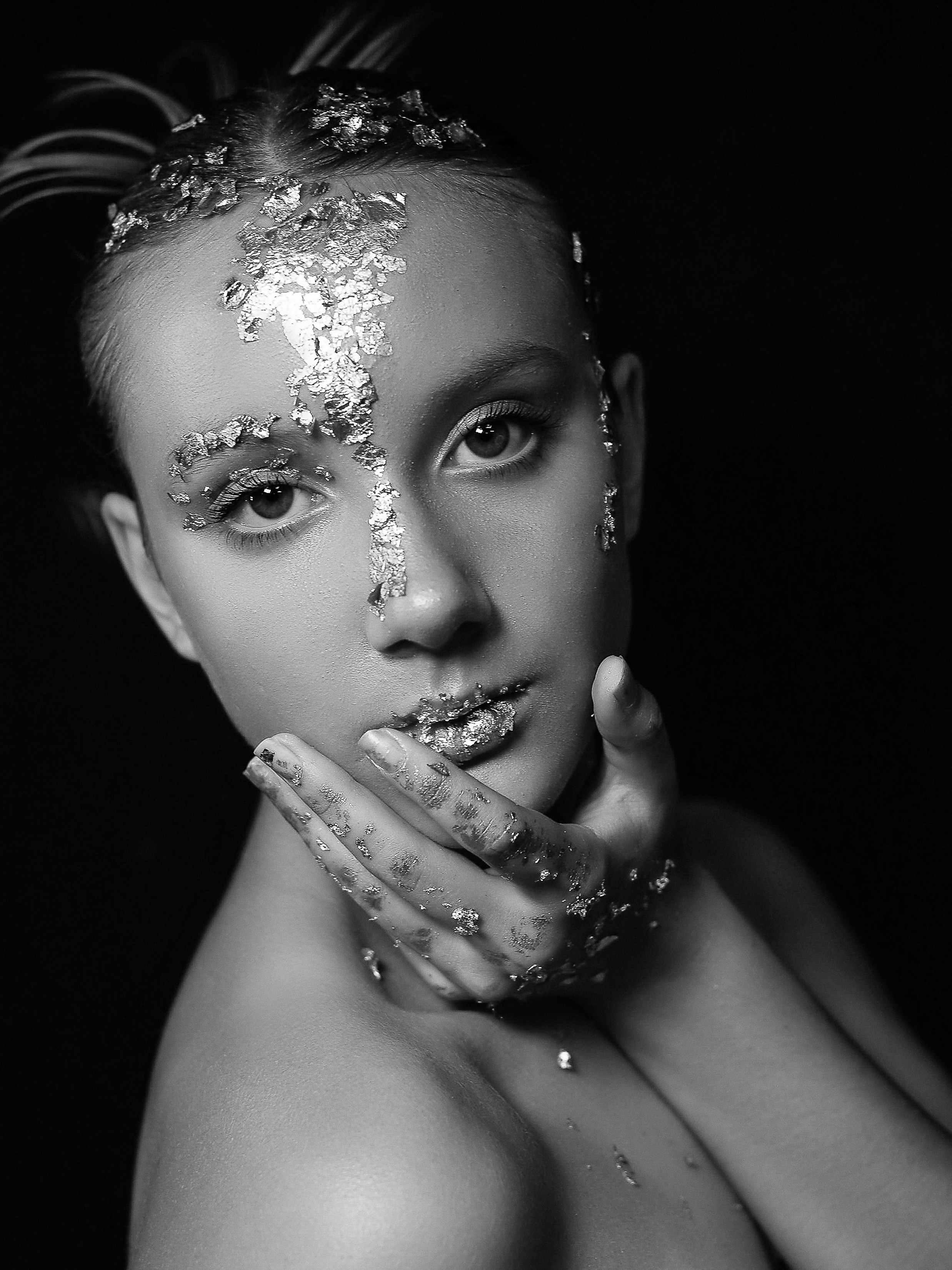 Портреты с глитер. Фотограф Юлия Мальцева