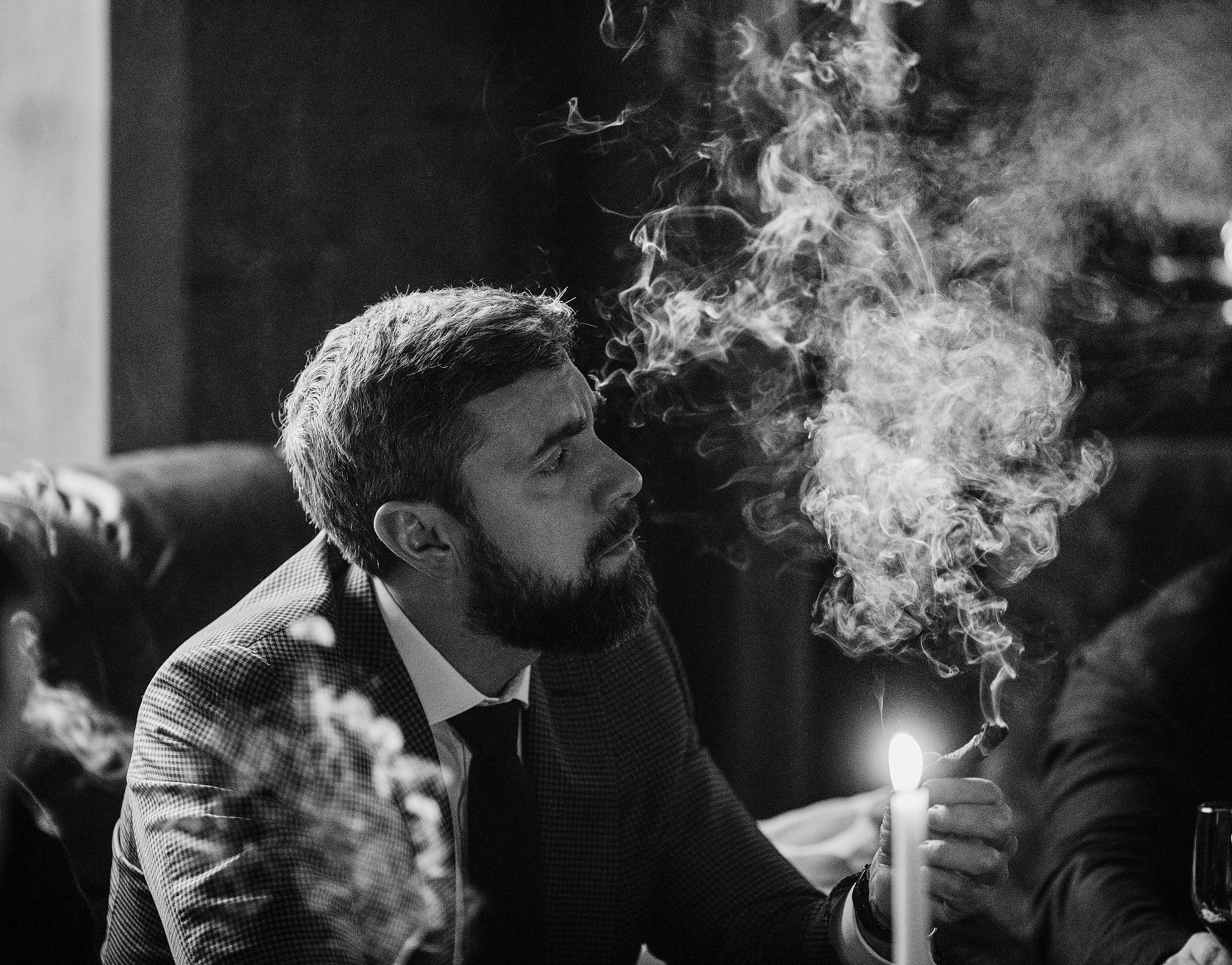 Сигарный клуб на Якиманке. Репортажный фотограф в Москве Константин Дерягин