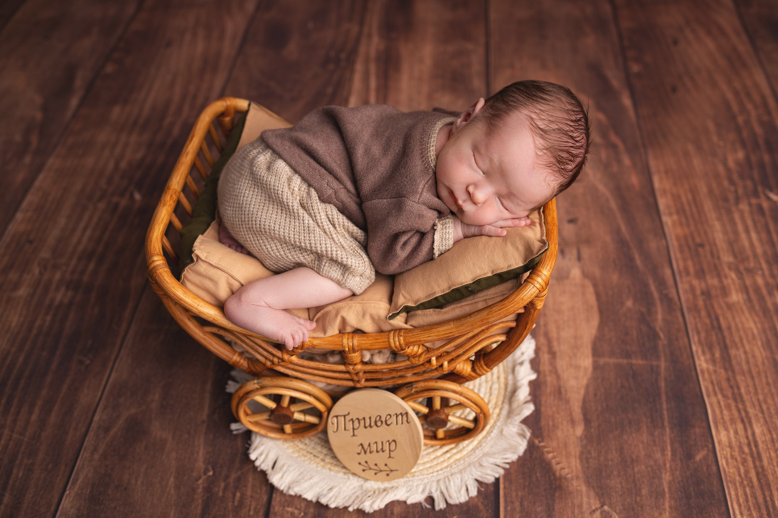 Классическая фотосессия малыша. Фотограф новорожденных малышей в Омске и Омской области Эльвира Камаева