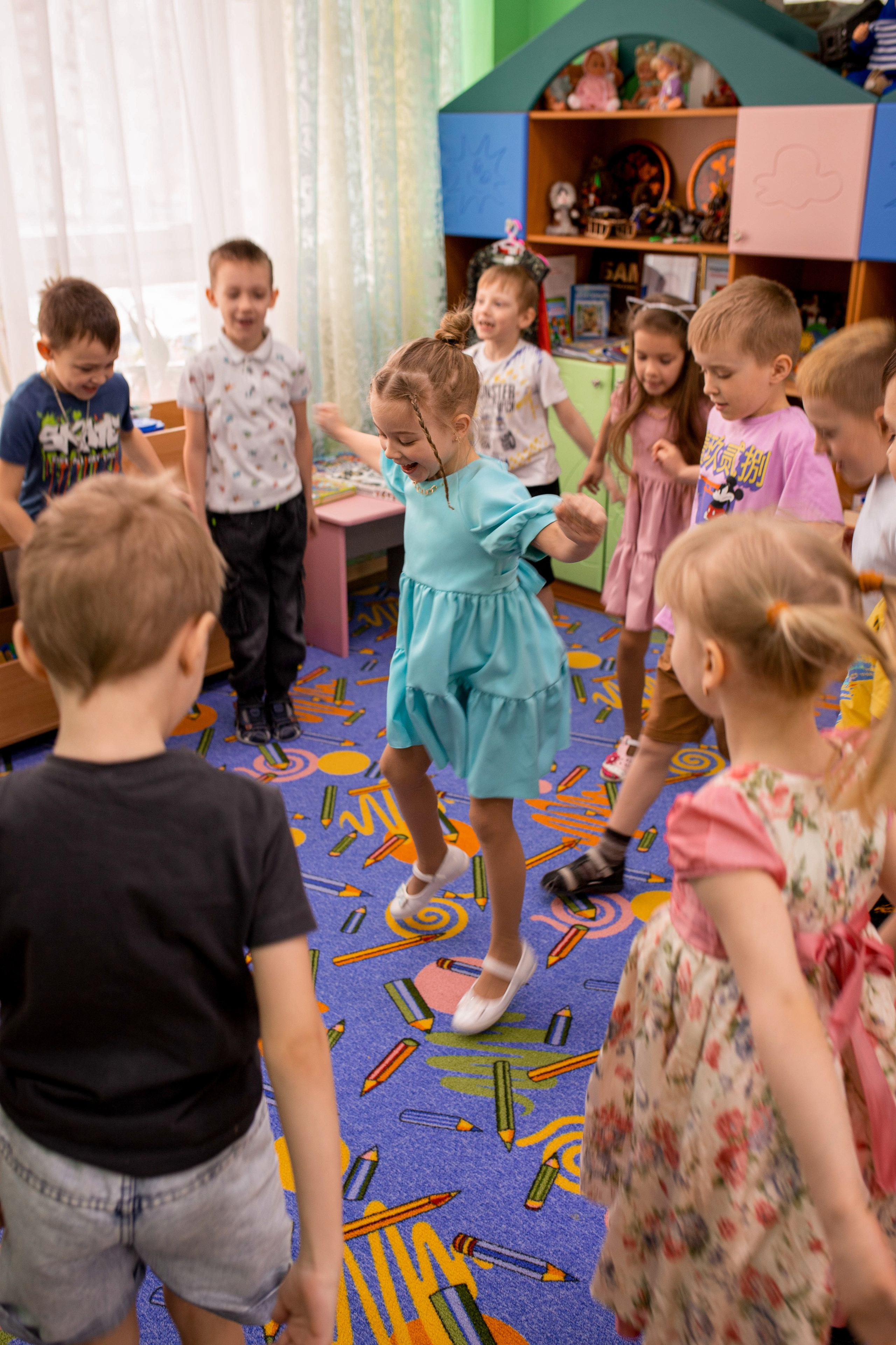 Степа, Даша и Алиса в детском саду. Семейный и детский фотограф город Тында Дарья