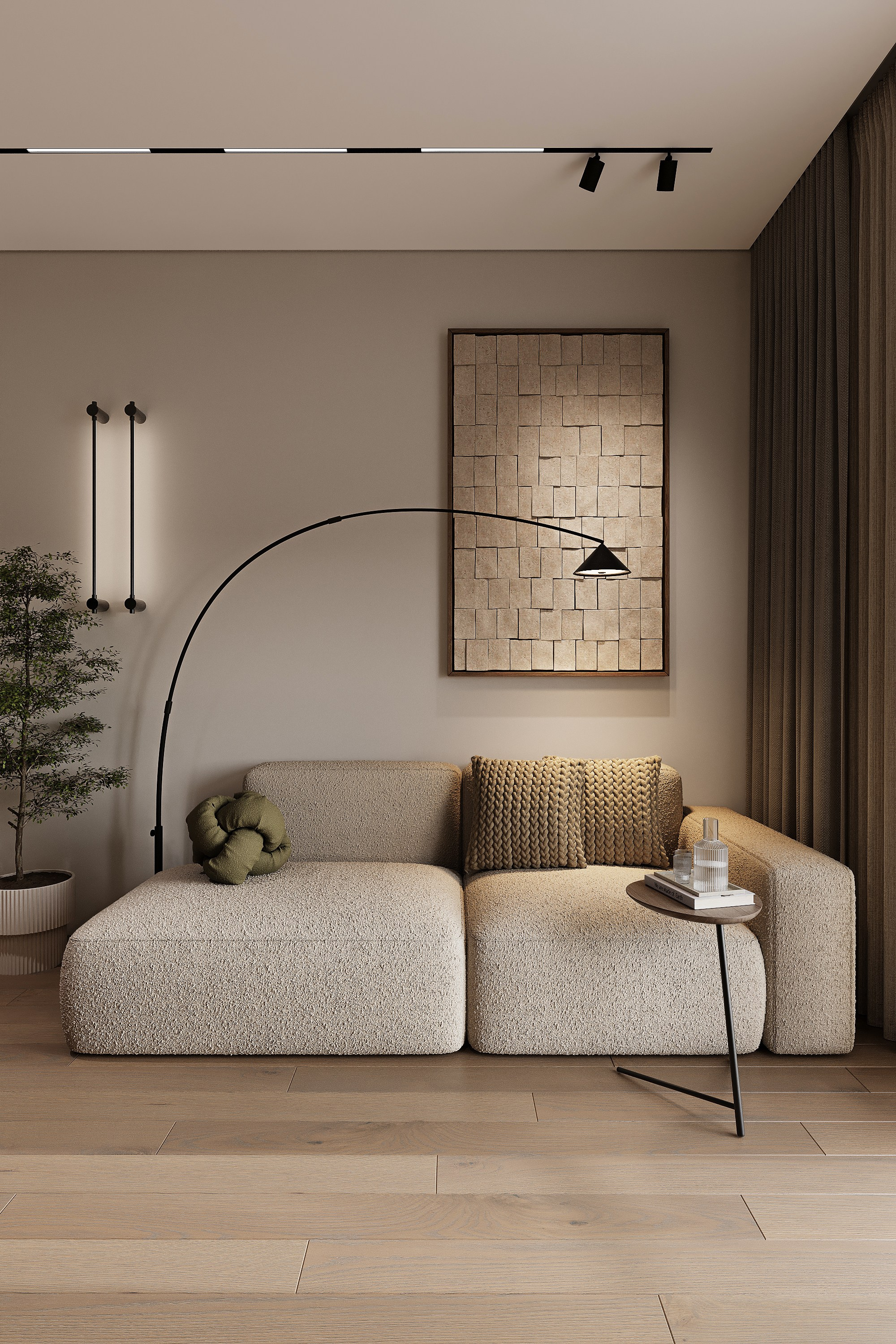 ЖК ДОСТИЖЕНИЕ, 65 м² | МОСКВА. Design interior-Samsonyan R