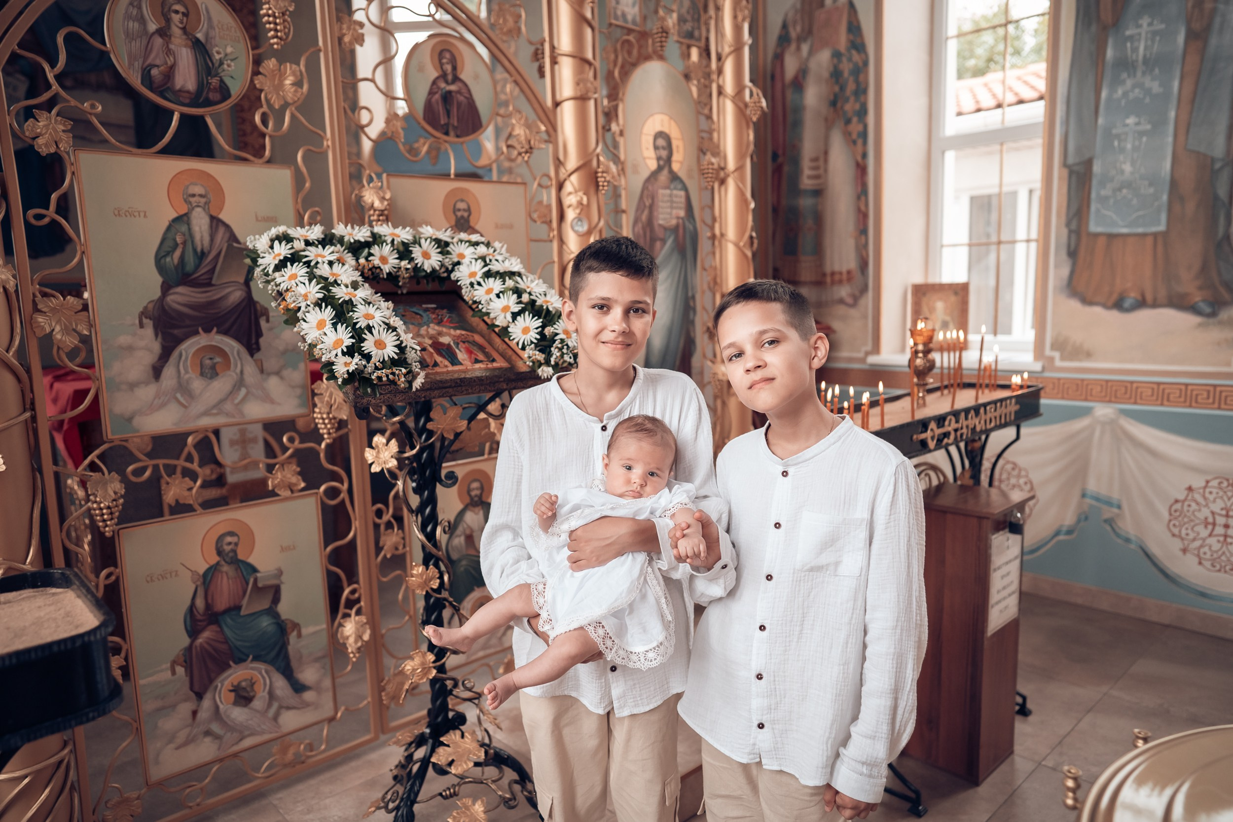 Крещение в храме св.Андрея Первозванного г. Севастополь. Церковный фотограф Севастополь