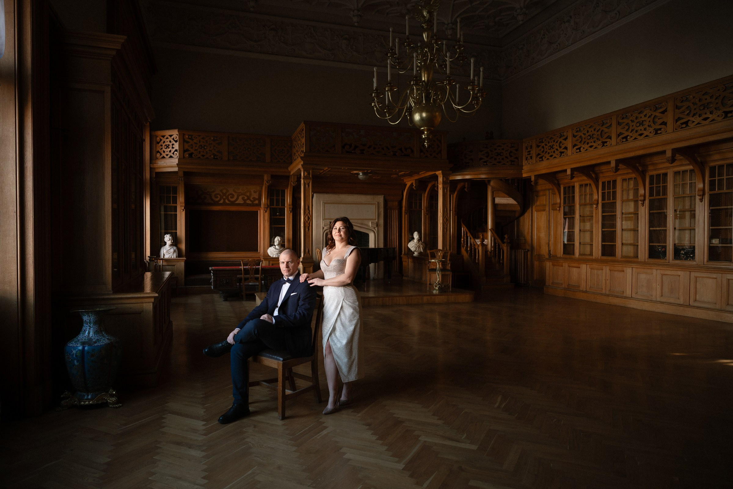 Свадебная фотосессия во&nbsp;Дворце князей Белосельских-Белозерских