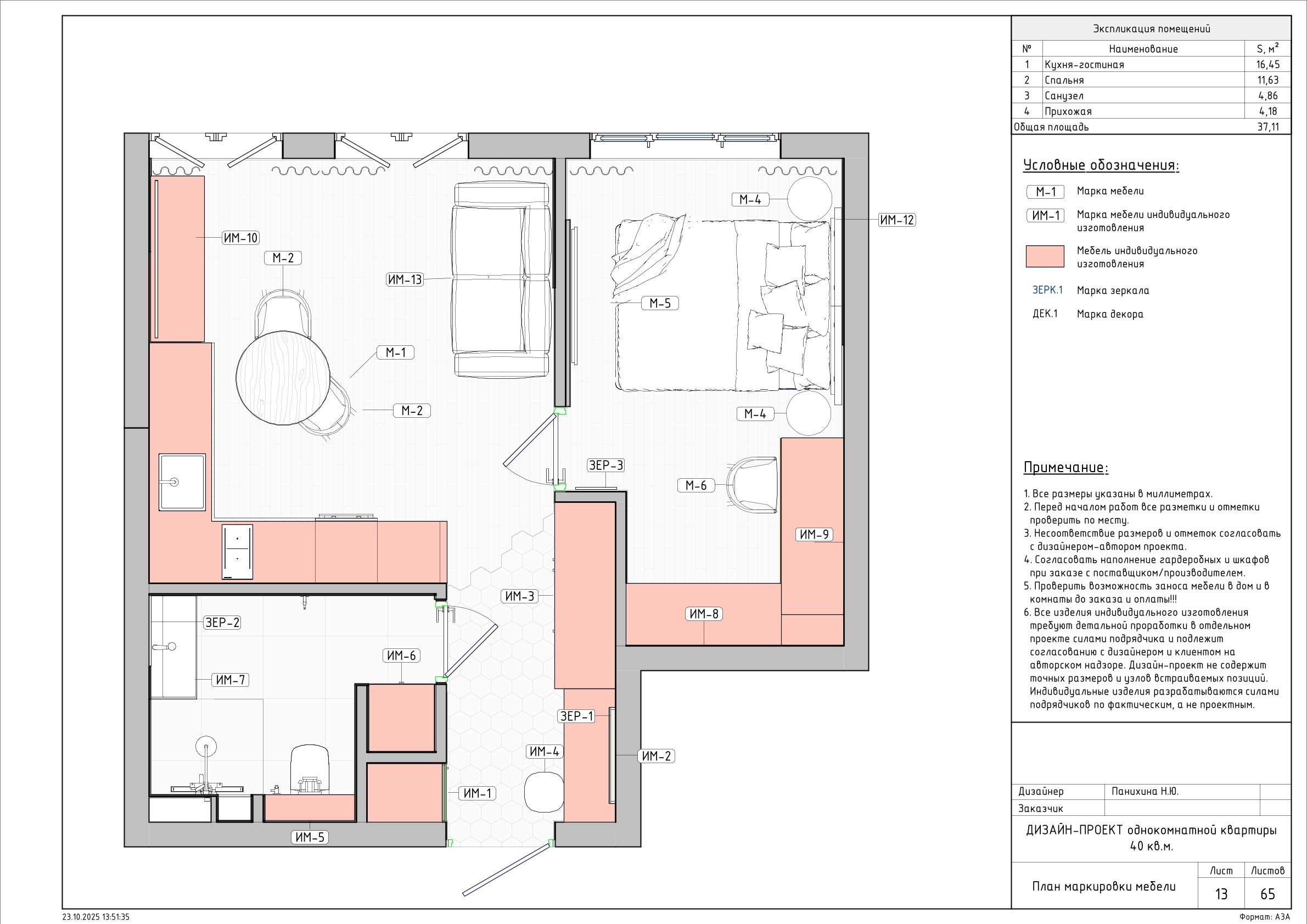 Пример проекта. Дизайнер для Ваших уникальных интерьеров Панихина Наталья