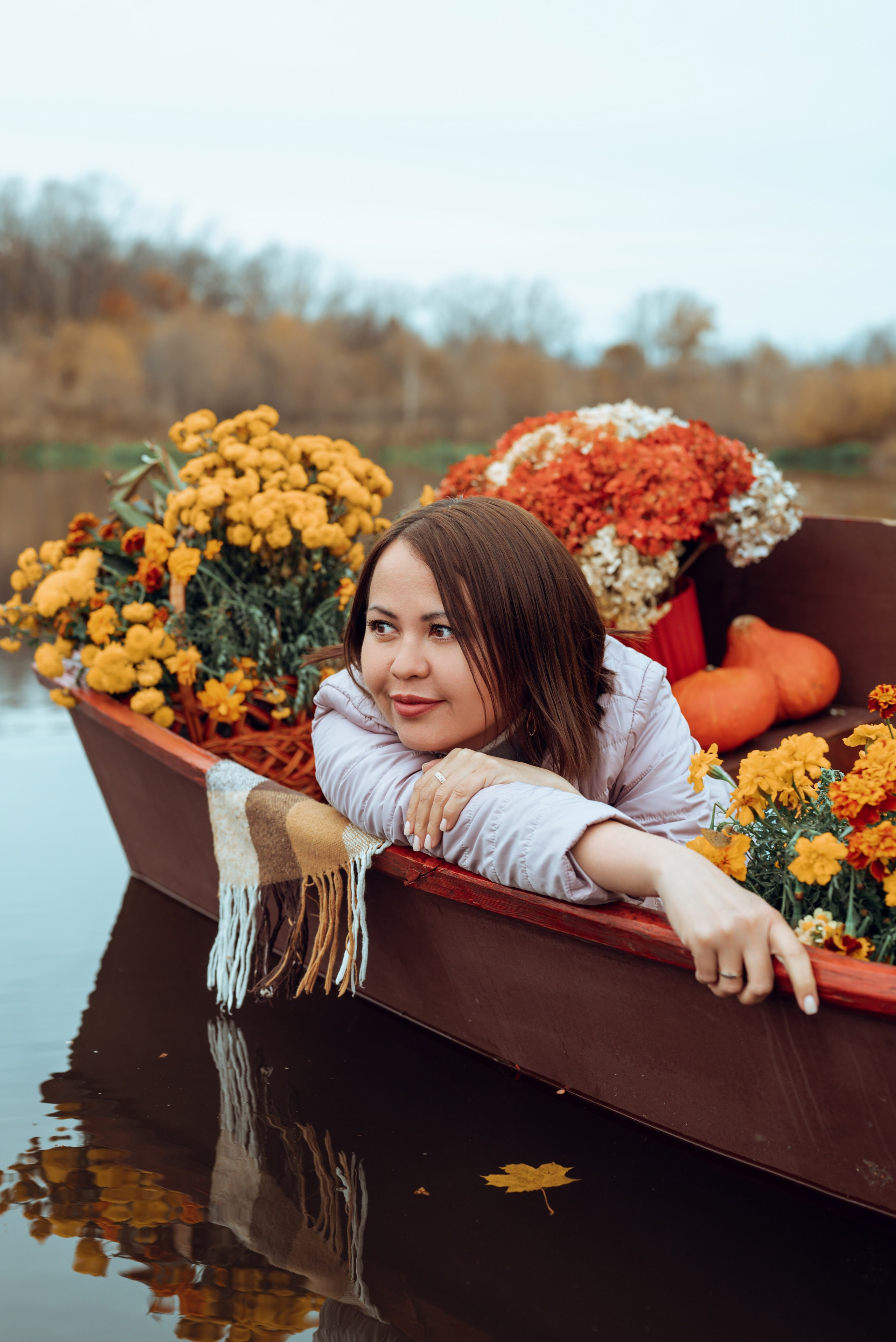 Фотопроект с осенней лодкой. Фотограф в городе Салават