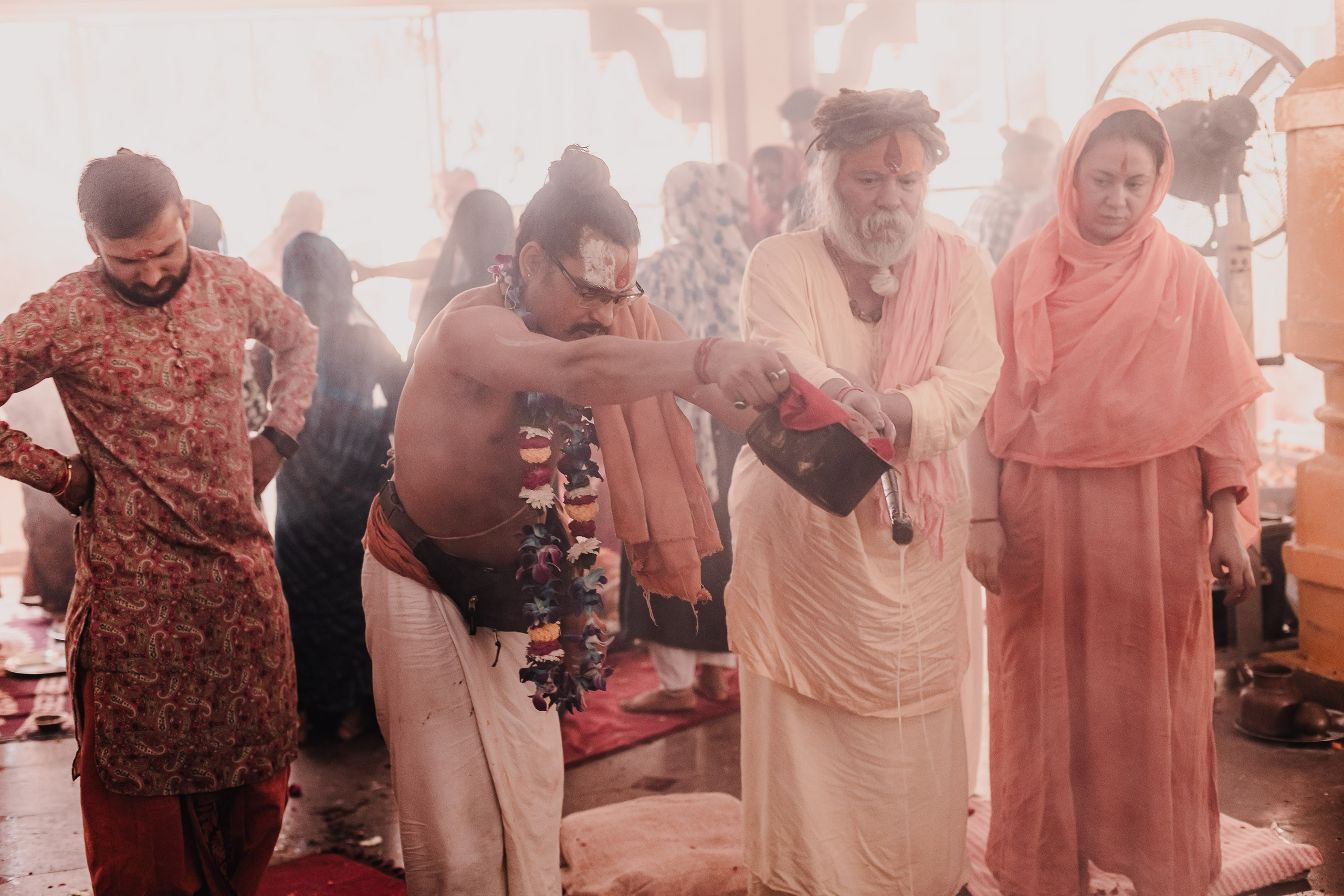 Navaratri yajna at Devraha Baba Ji ashram. Мариам Багдасарян