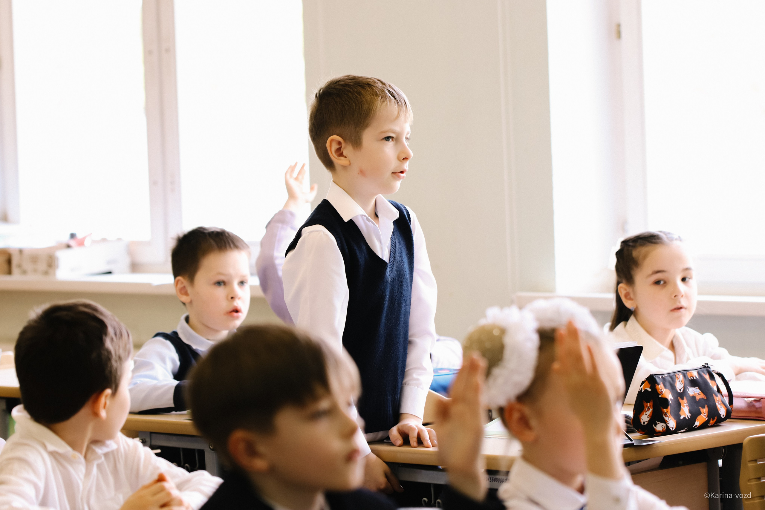Один день из жизни младшеклассников. Репортажный фотограф в Москве и Зеленограде Karina-vozd