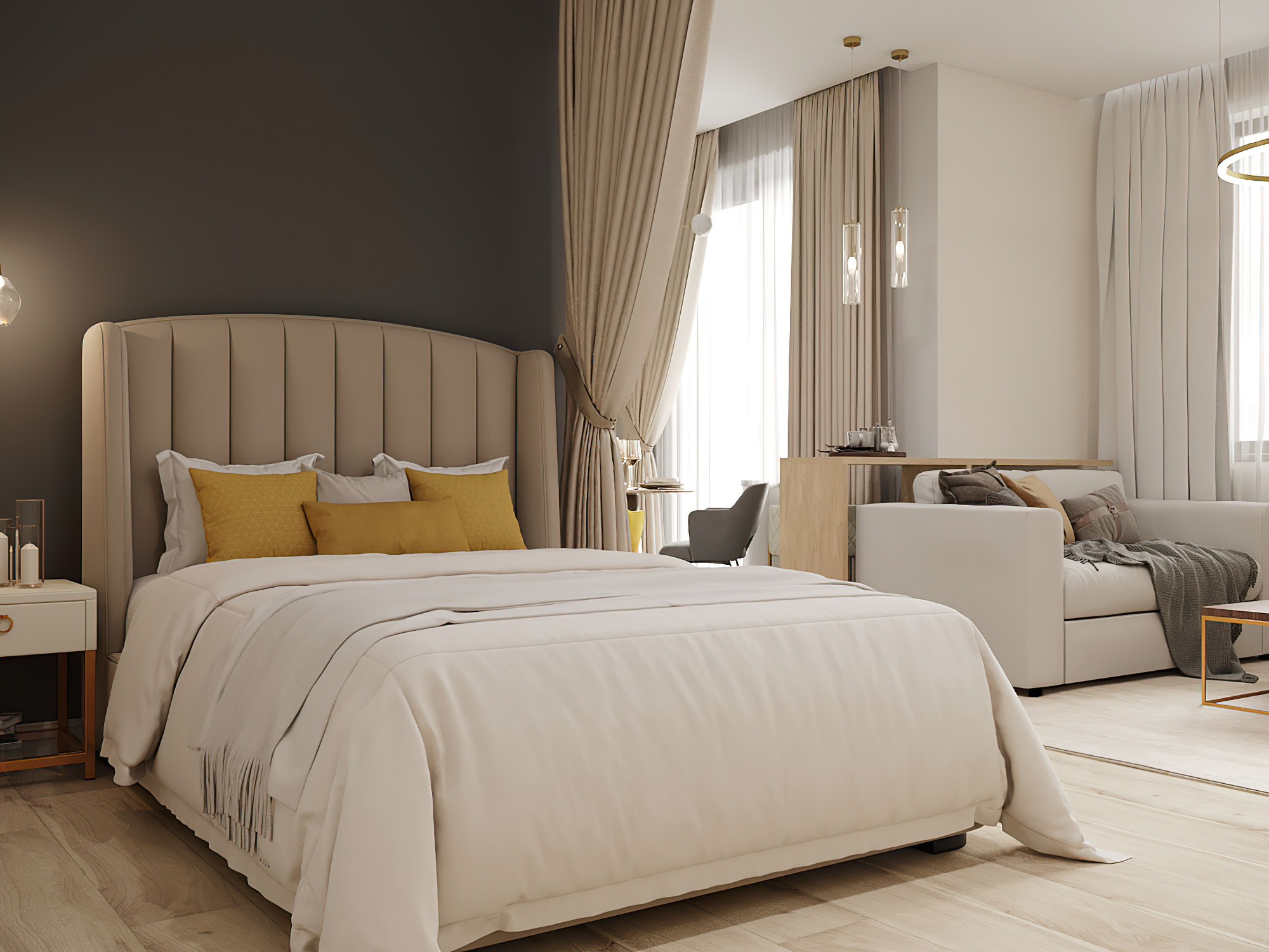 Однушка в стиле современной классики 37 м² г. Москва. Батракова Наталья дизайнер интерьеров Санкт-Петербург Москва Архангель