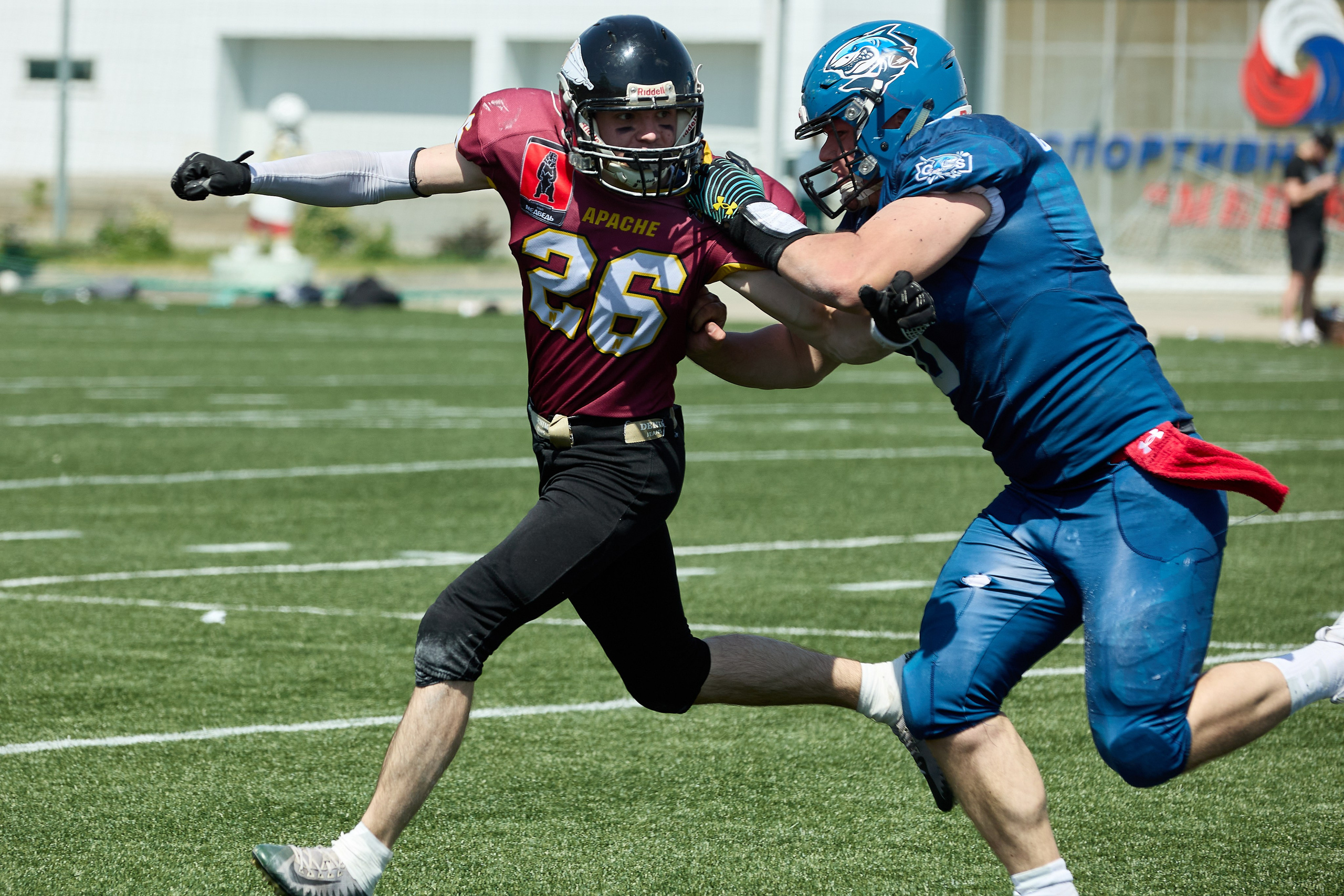 Американский футбол. Матч Чемпионата России. Светлана Родионова — фотограф спортивный и не только
